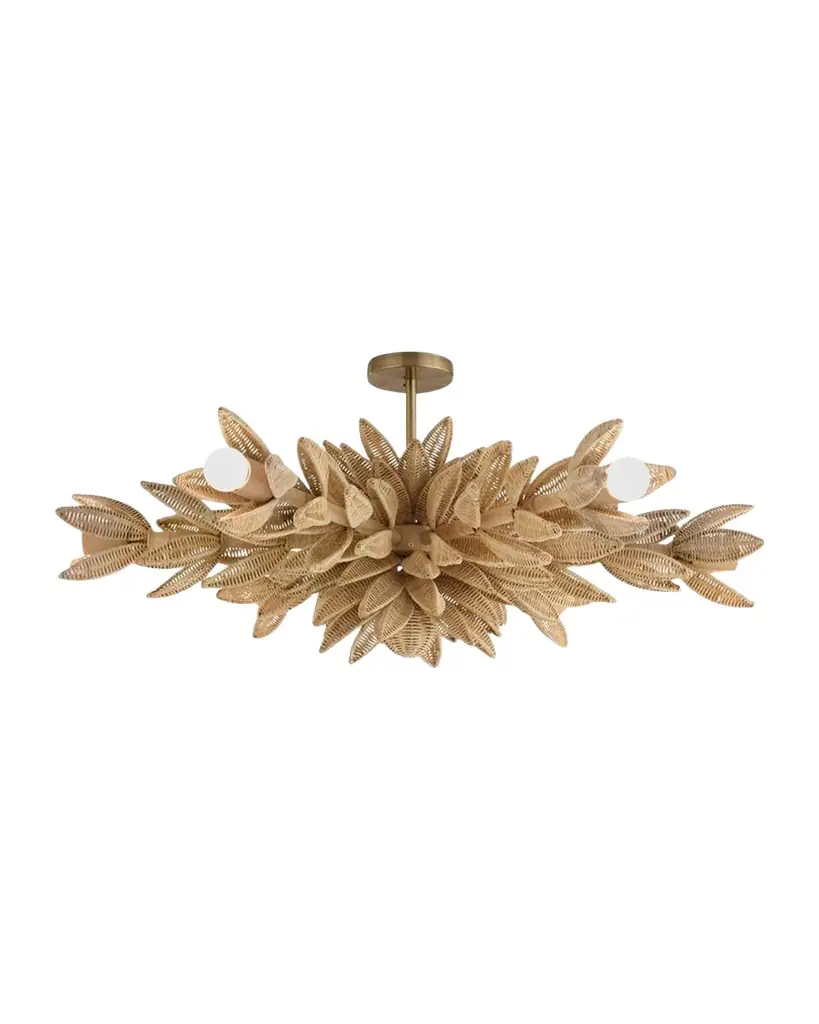 Arteriors Kasai 37" 6-Light Convertible Semi-Flush Mount