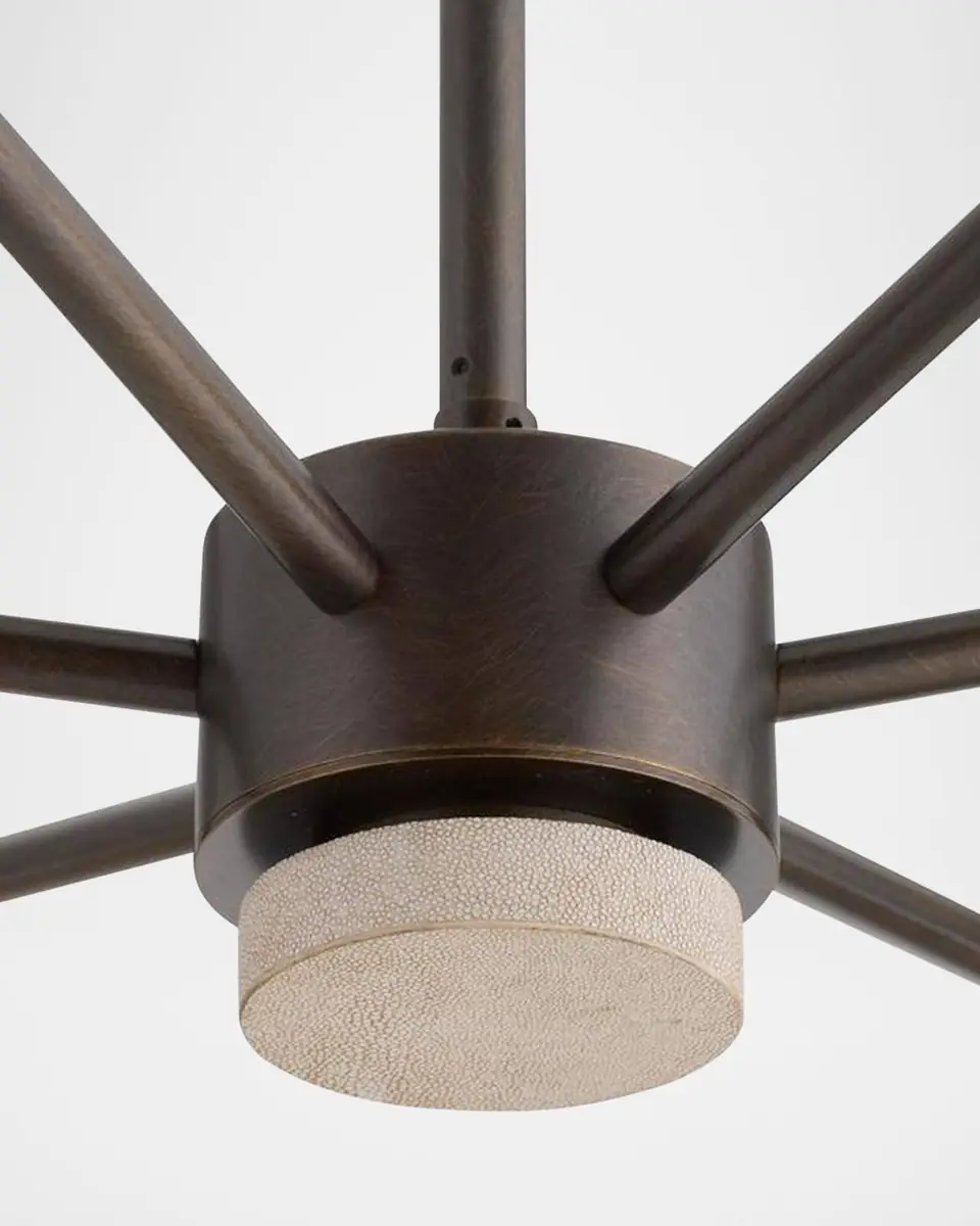 Arteriors Inlet 53" 6-Light Leather Chandelier | Thumbnail 6