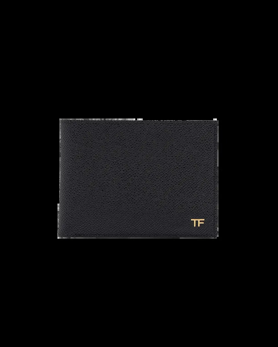TOM FORD Men's T Line Small Grain Leather Bifold Wallet | Thumbnail 2 TOM FORD Men's T Line Small Grain Leather Bifold Wallet | Thumbnail 2