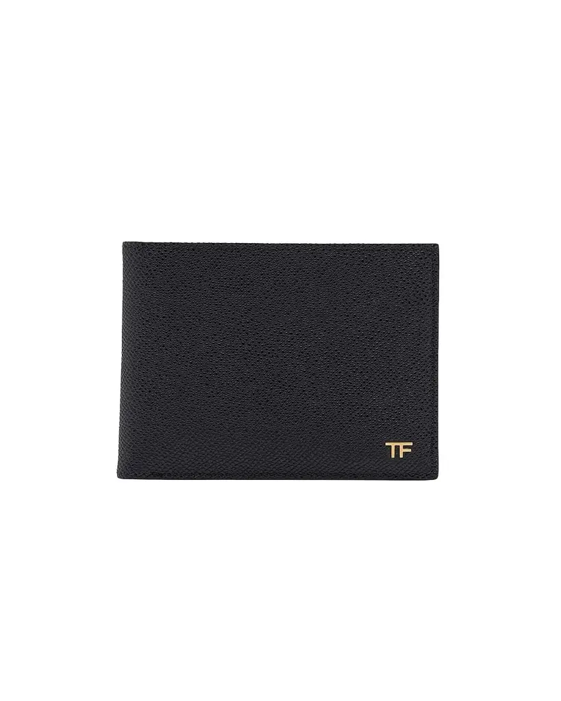 TOM FORD Men's T Line Small Grain Leather Bifold Wallet | Image 1 TOM FORD Men's T Line Small Grain Leather Bifold Wallet | Image 1