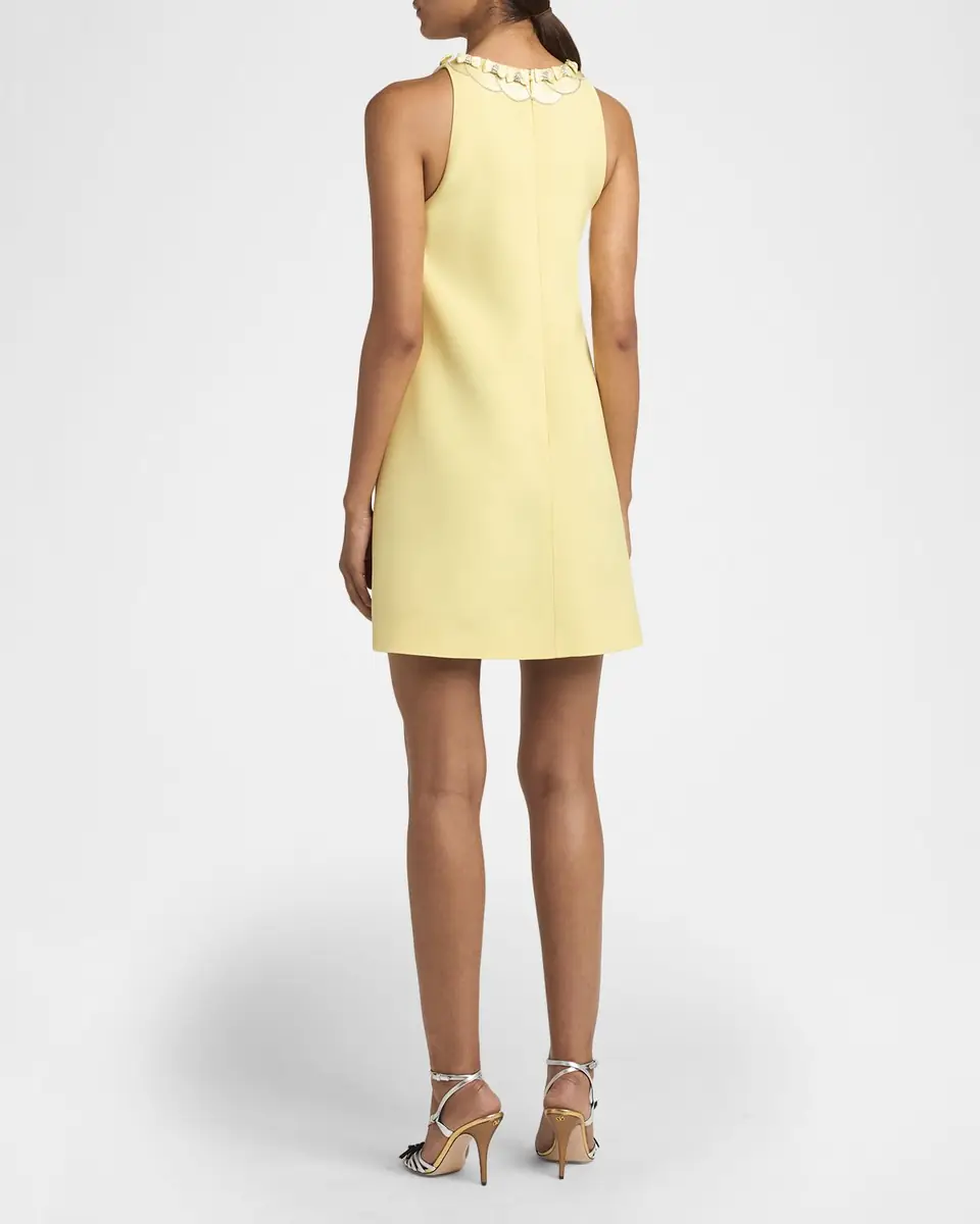 Valentino Garavani Sleeveless Embroidered Mini Shift Dress | Thumbnail 3 Valentino Garavani Sleeveless Embroidered Mini Shift Dress | Thumbnail 3