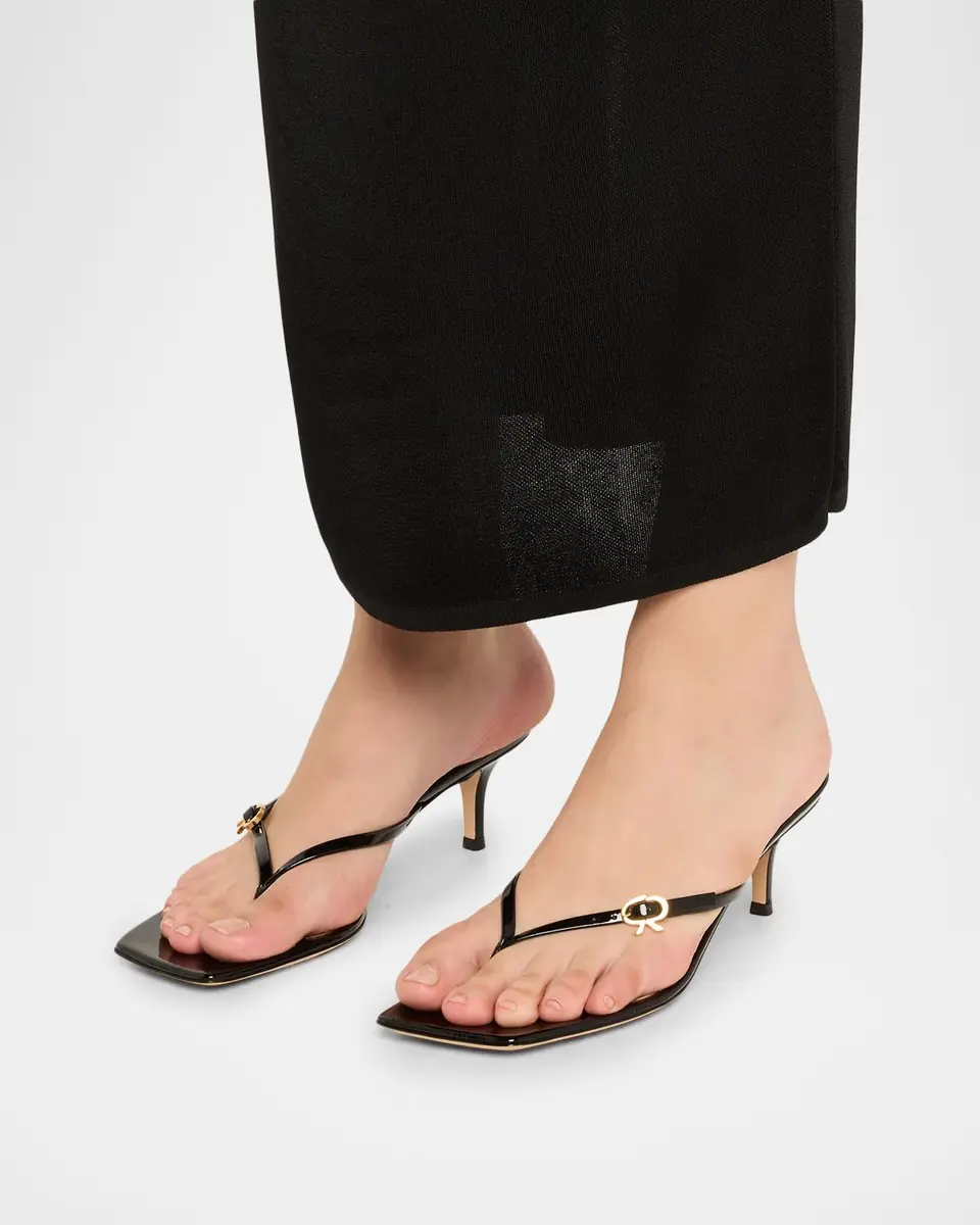 Gianvito Rossi 55mm Leather Thong Sandals | Thumbnail 2 Gianvito Rossi 55mm Leather Thong Sandals | Thumbnail 2