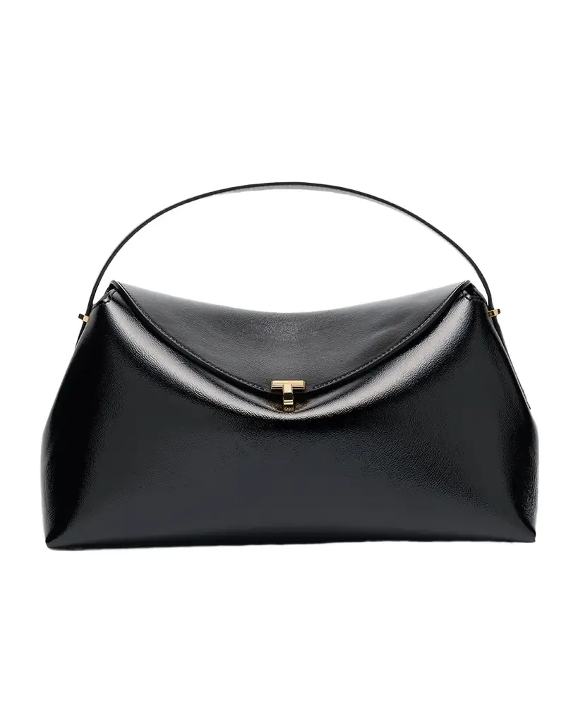 Toteme T-Lock Naplack Leather Top-Handle Bag | Image 1 Toteme T-Lock Naplack Leather Top-Handle Bag | Image 1