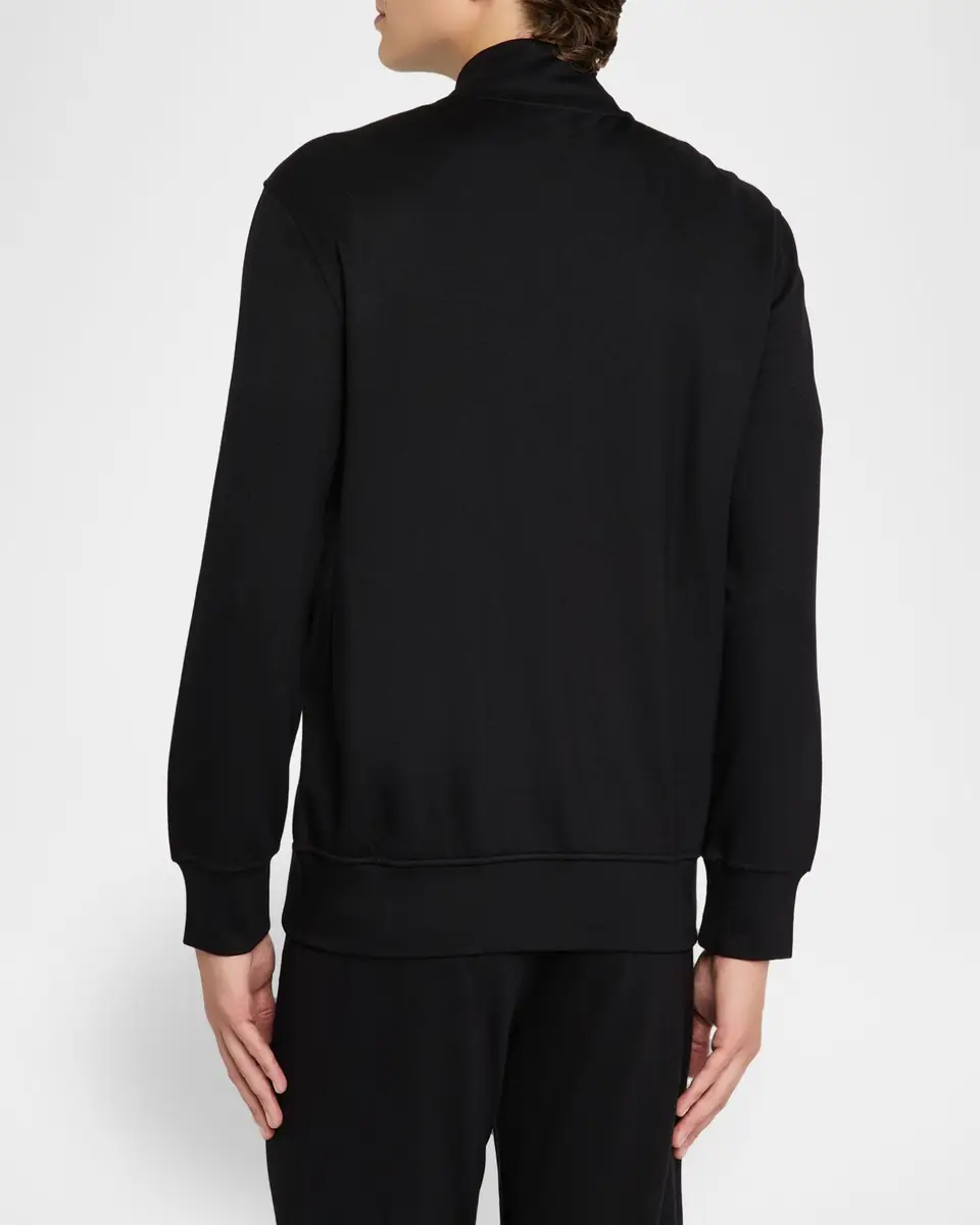 KNT Men's Black Full Zip Sweatshirt | Thumbnail 3 KNT Men's Black Full Zip Sweatshirt | Thumbnail 3