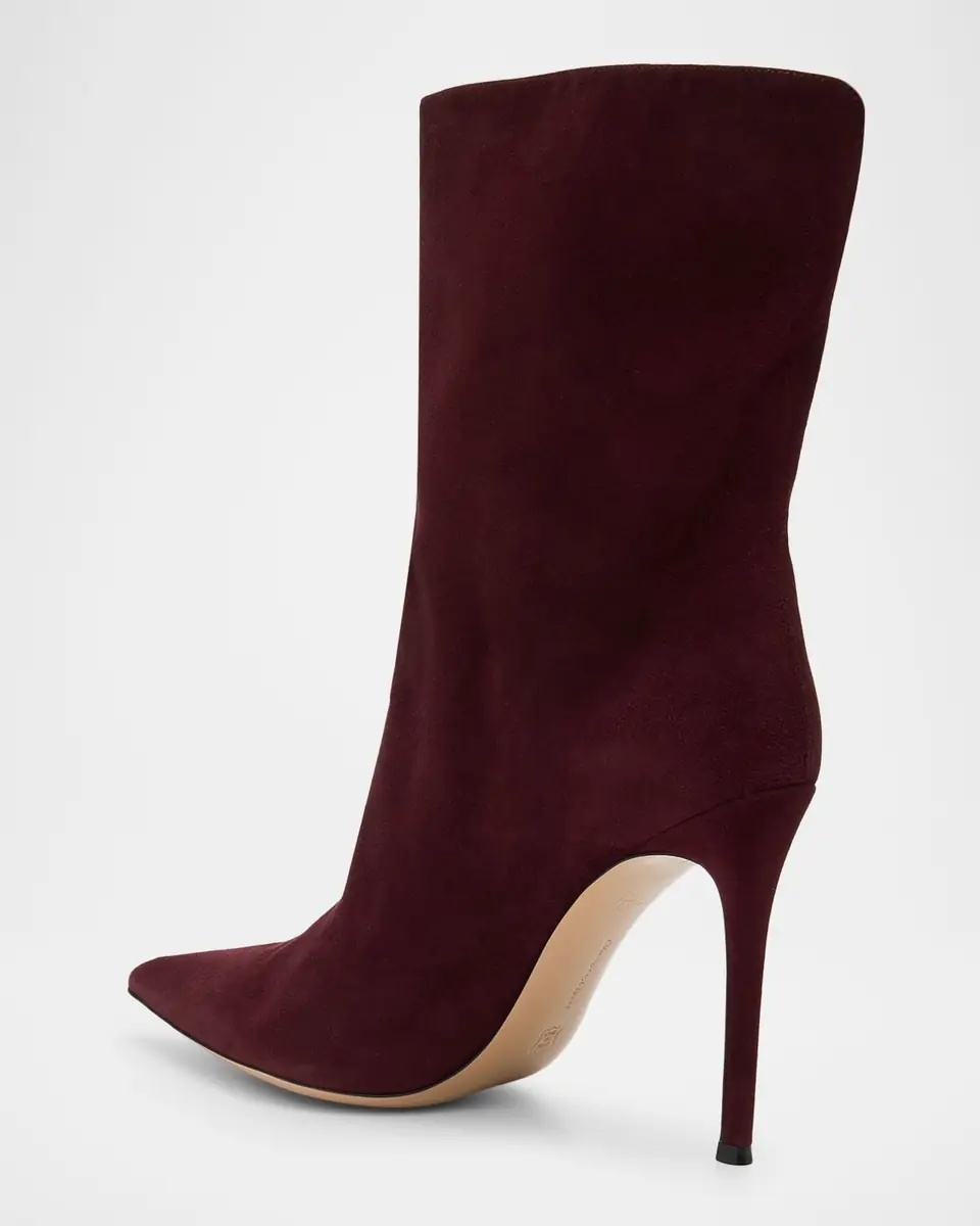 Gianvito Rossi 105mm Suede Pointed-Toe Booties | Thumbnail 3