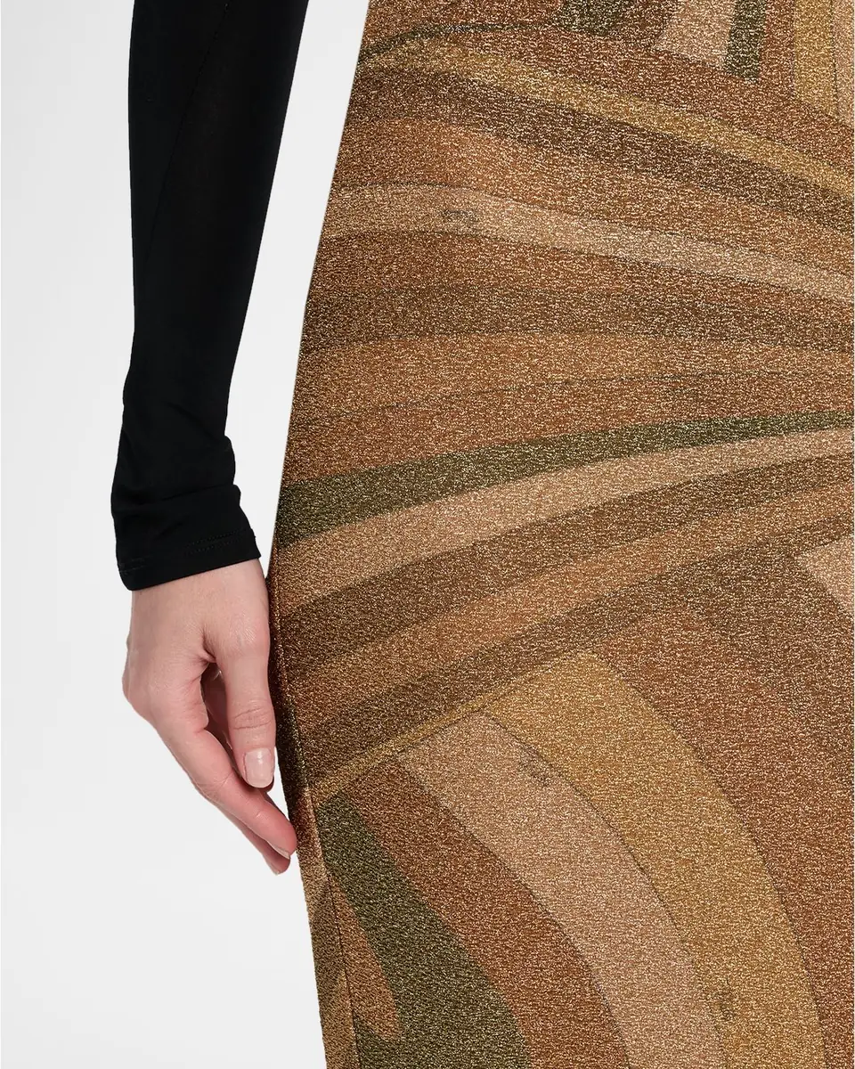Pucci Iride Print Lamé Jersey Midi Skirt | Thumbnail 5 Pucci Iride Print Lamé Jersey Midi Skirt | Thumbnail 5