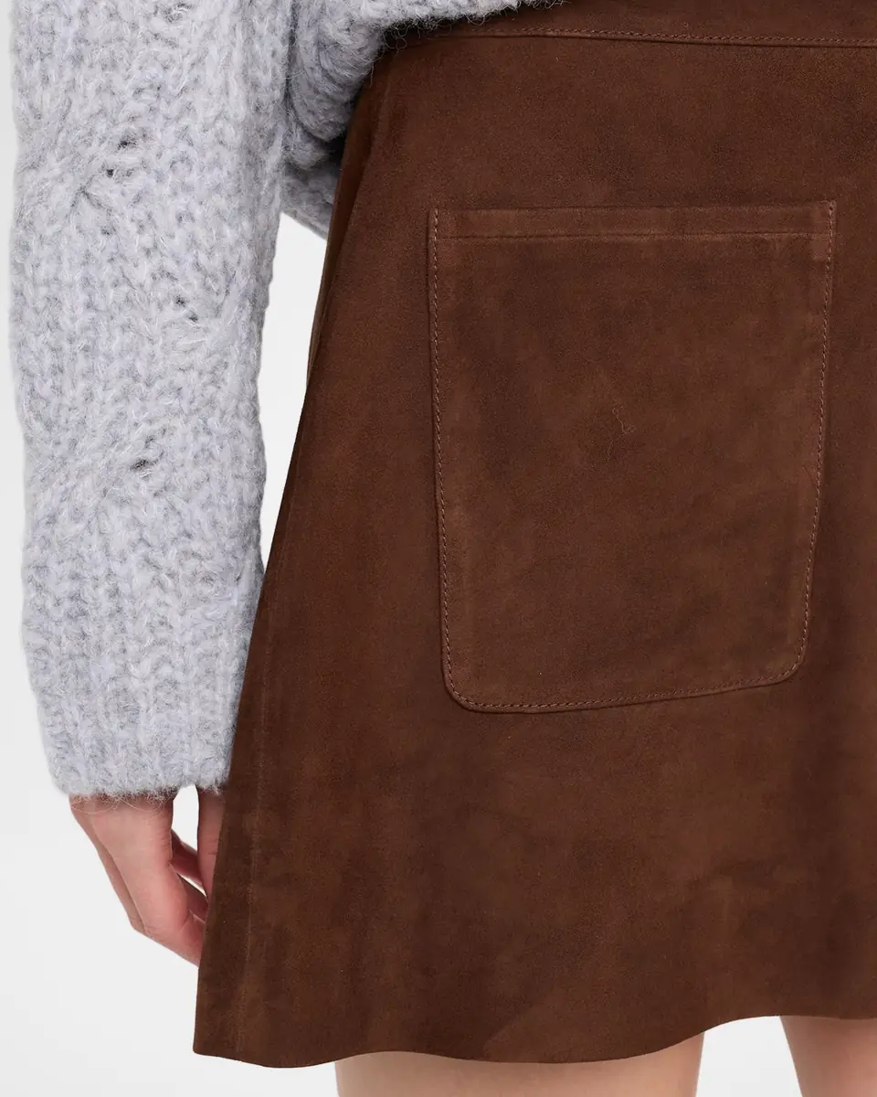 TANYA TAYLOR Fran Suede Mini Skirt | Thumbnail 5 TANYA TAYLOR Fran Suede Mini Skirt | Thumbnail 5