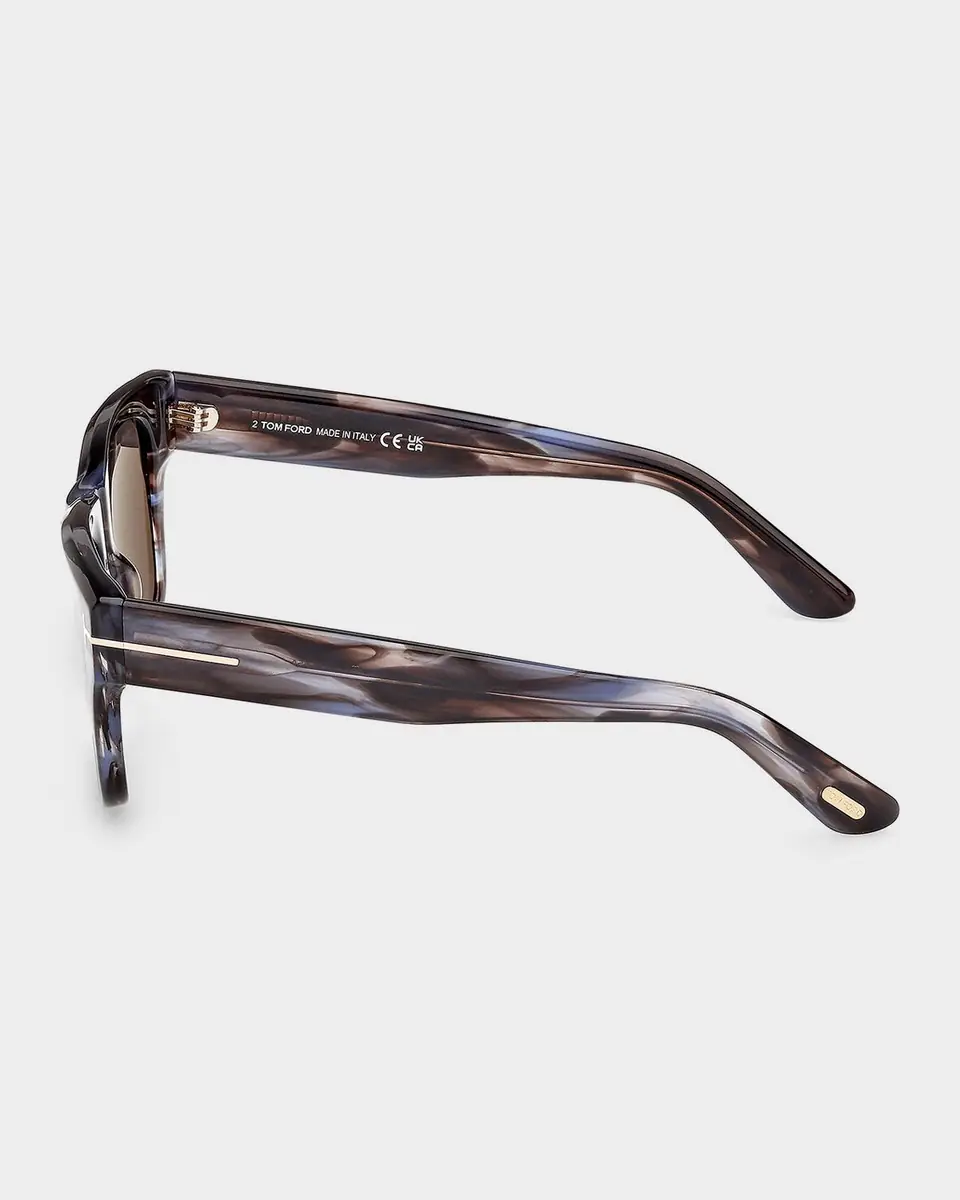 Tom Ford Finn-02 Acetate Rectangular Sunglasses | Thumbnail 2