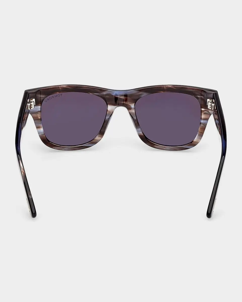 Tom Ford Finn-02 Acetate Rectangular Sunglasses | Thumbnail 5