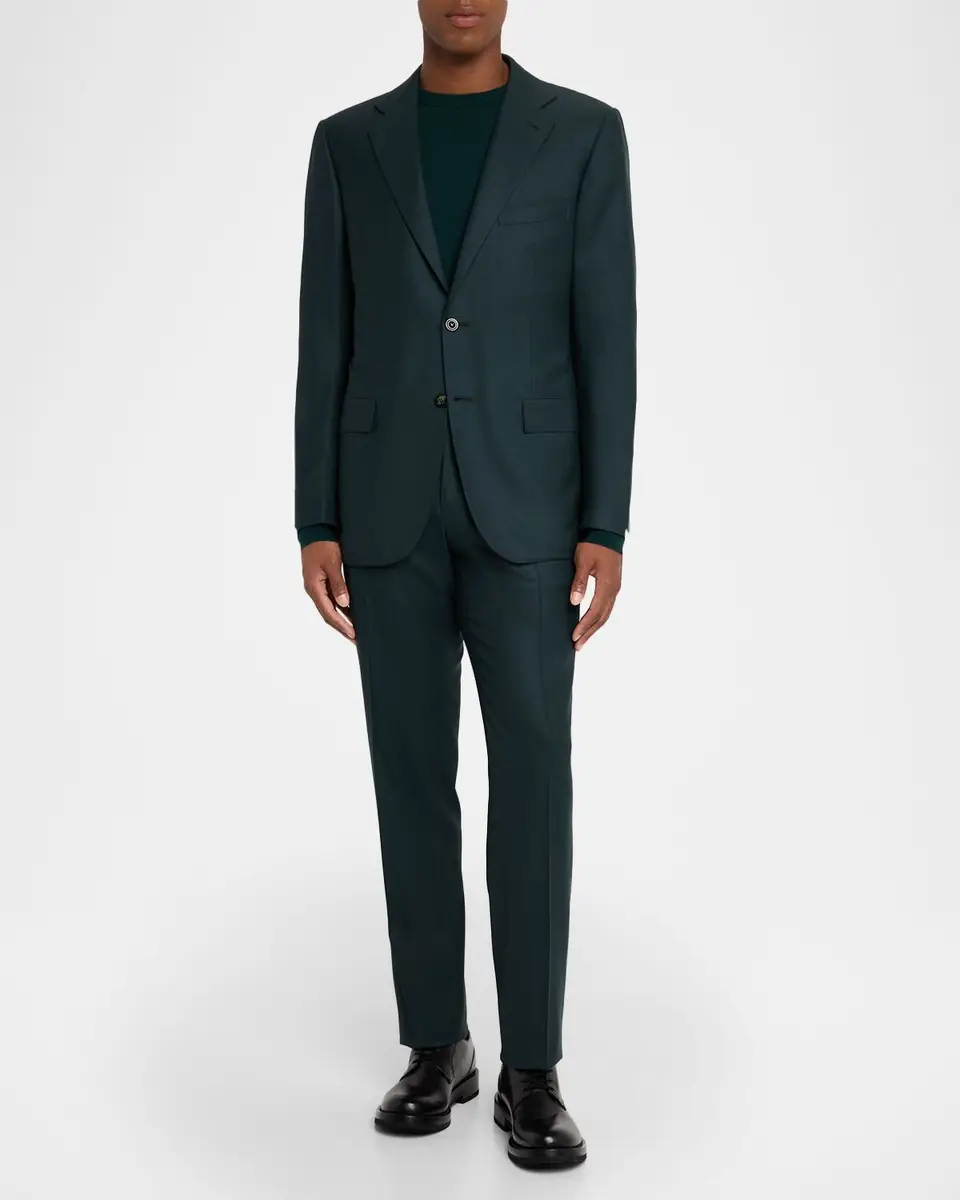 Giorgio Armani Men's Cashmere Crewneck Sweater | Thumbnail 2 Giorgio Armani Men's Cashmere Crewneck Sweater | Thumbnail 2