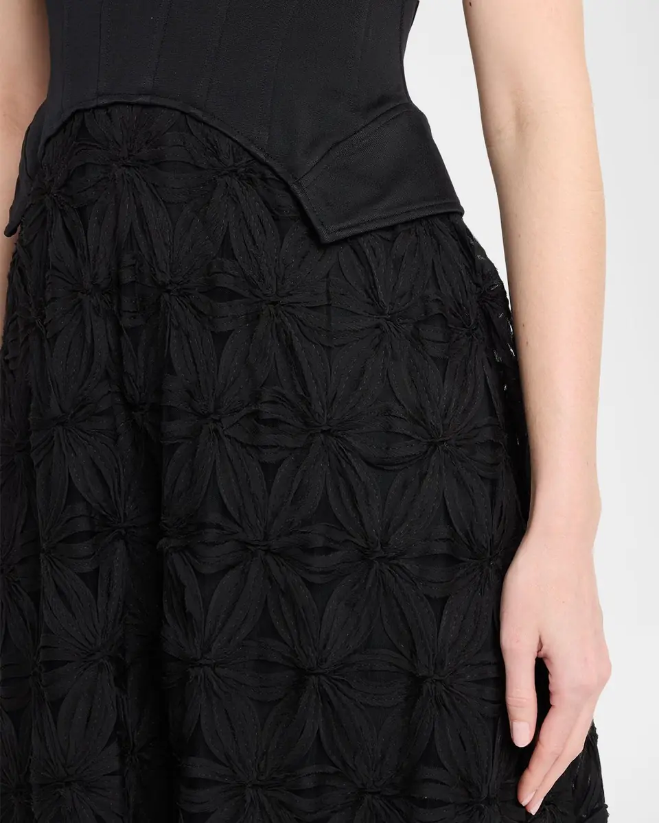 SIMKHAI Bryony Sleeveless Corset Lace Midi Dress | Thumbnail 9 SIMKHAI Bryony Sleeveless Corset Lace Midi Dress | Thumbnail 9