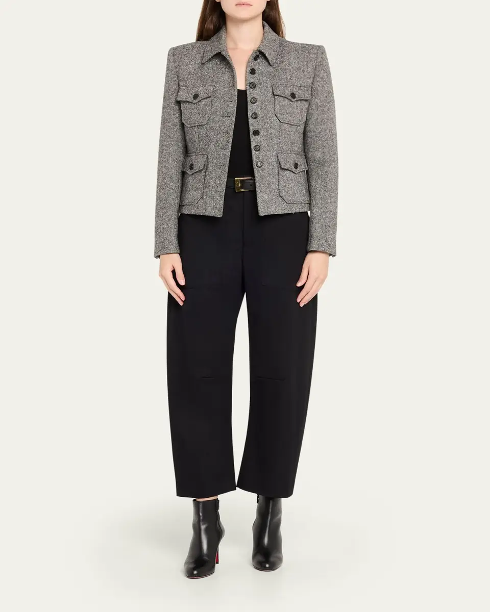 Nili Lotan Jamison Single-Breasted Utility Jacket | Thumbnail 2 Nili Lotan Jamison Single-Breasted Utility Jacket | Thumbnail 2