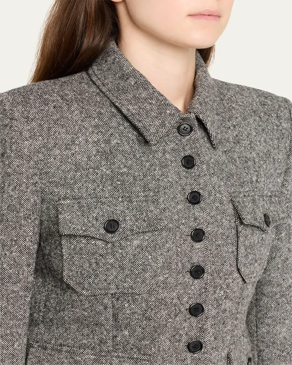 Nili Lotan Jamison Single-Breasted Utility Jacket | Thumbnail 5 Nili Lotan Jamison Single-Breasted Utility Jacket | Thumbnail 5