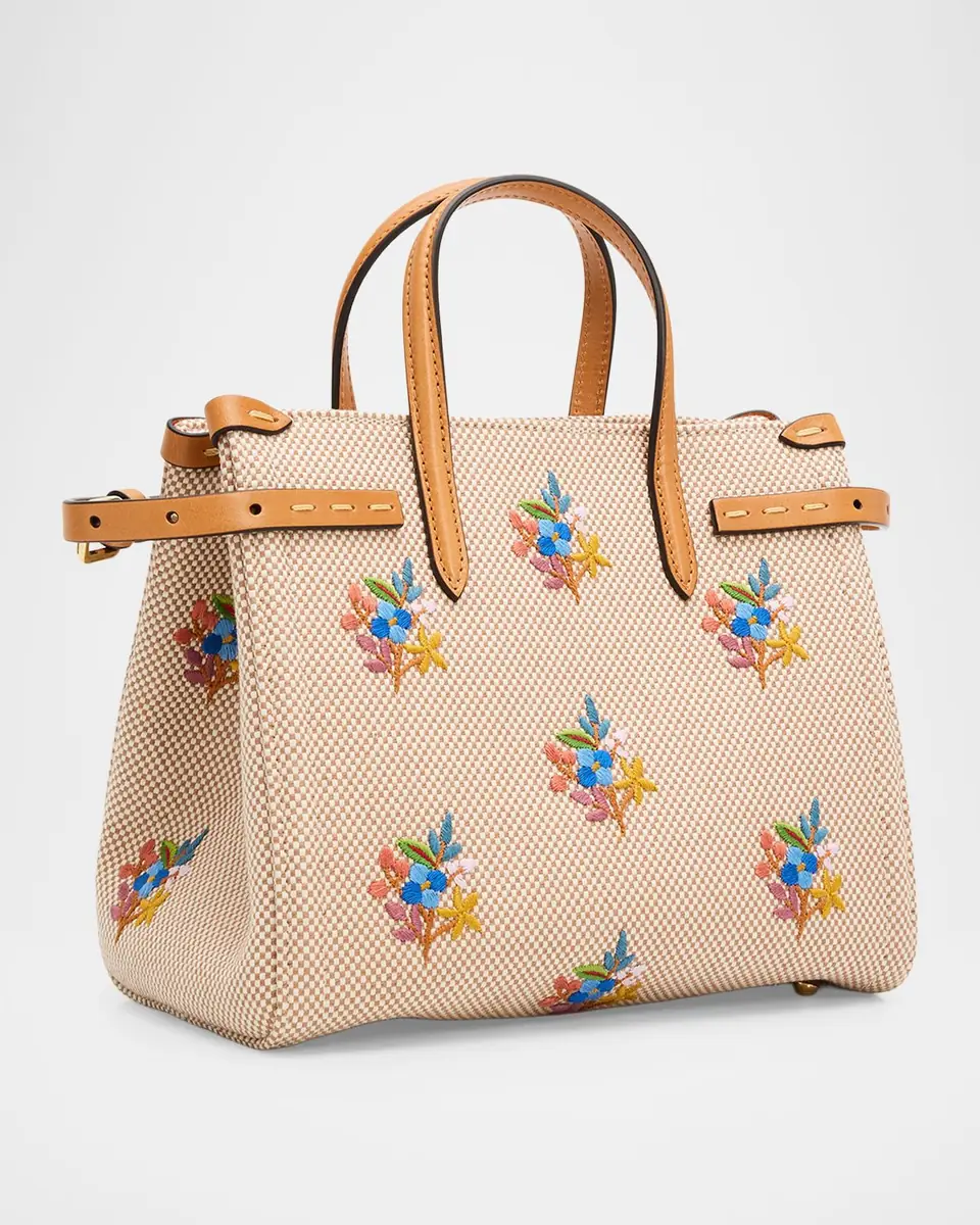 Valentino Garavani Antibes Small Embroidered Canvas Top-Handle Bag | Thumbnail 3 Valentino Garavani Antibes Small Embroidered Canvas Top-Handle Bag | Thumbnail 3