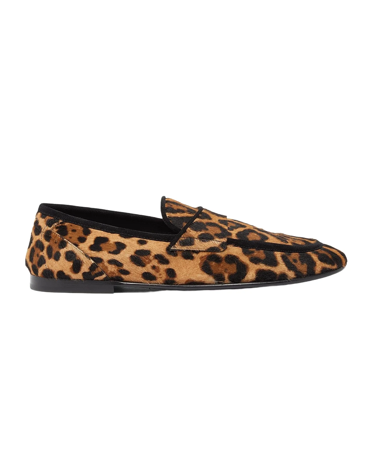Dolce & Gabbana Men's Leopard-Effect Pony Slippers
