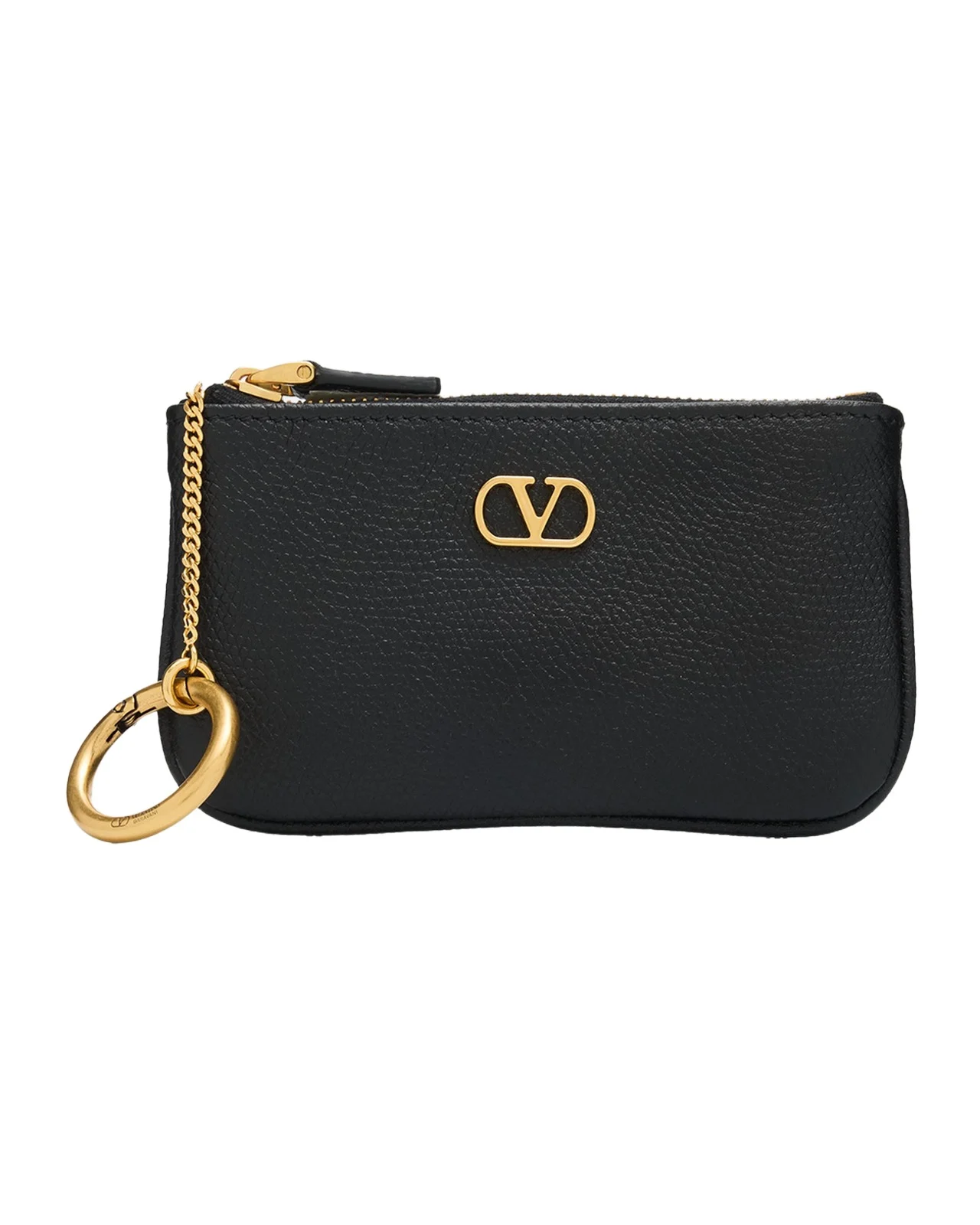 VLogo Leather Key Ring Pouch Bag VLogo Leather Key Ring Pouch Bag