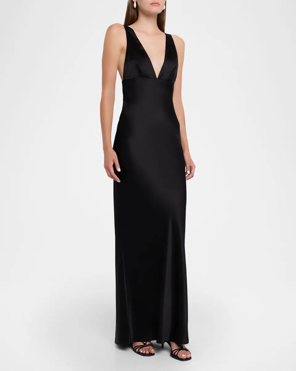 Nili Lotan Bionca Empire-Waist Sleeveless Silk Bias Maxi Dress | Thumbnail 4 Nili Lotan Bionca Empire-Waist Sleeveless Silk Bias Maxi Dress | Thumbnail 4