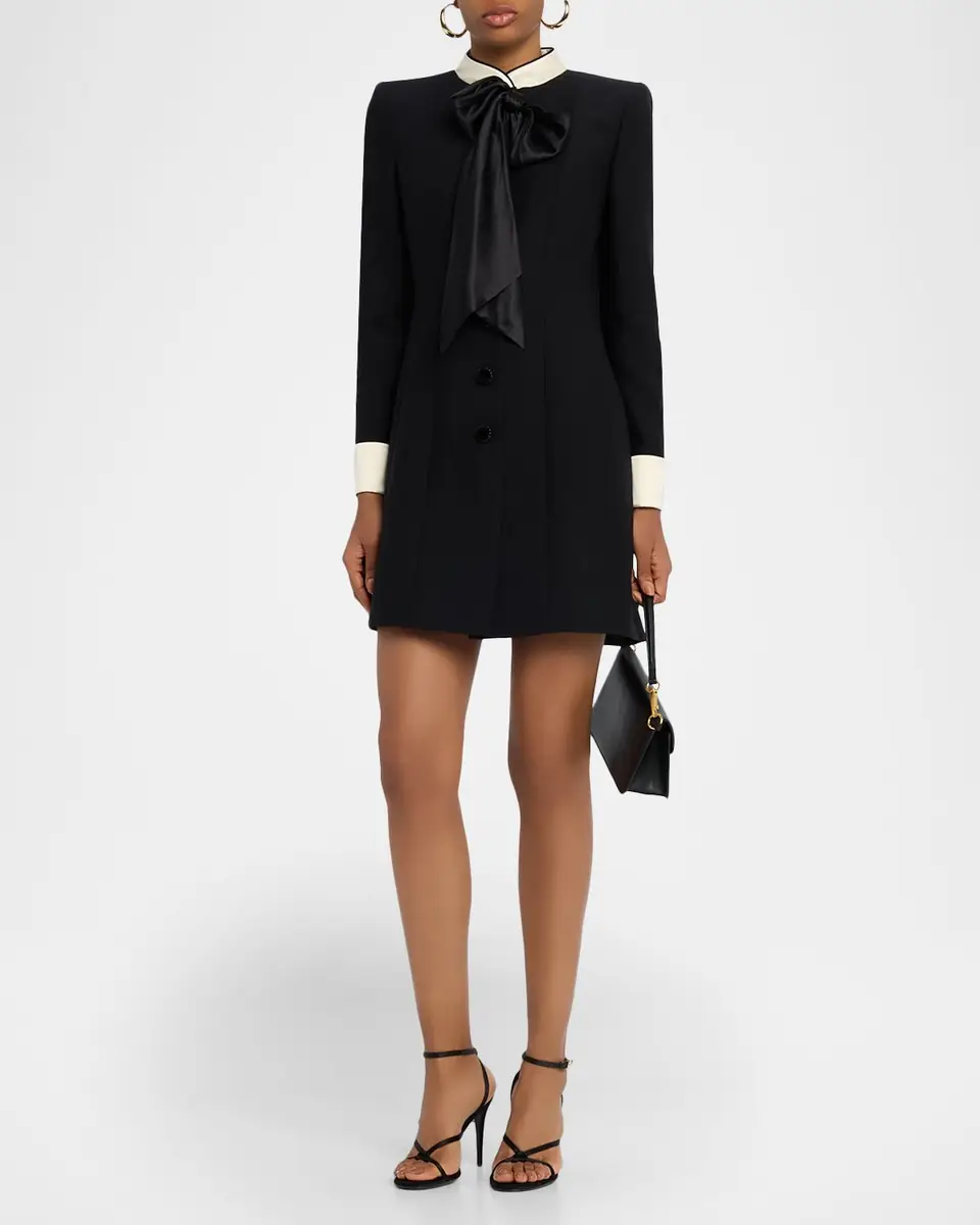 Valentino Garavani Crepe Couture Mini Dress | Thumbnail 6 Valentino Garavani Crepe Couture Mini Dress | Thumbnail 6