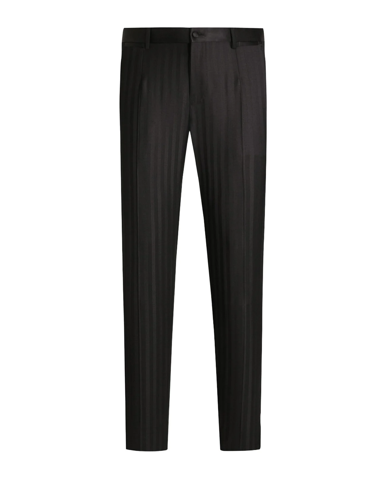 Men's Stripe Jacquard Tapered-Leg Trousers