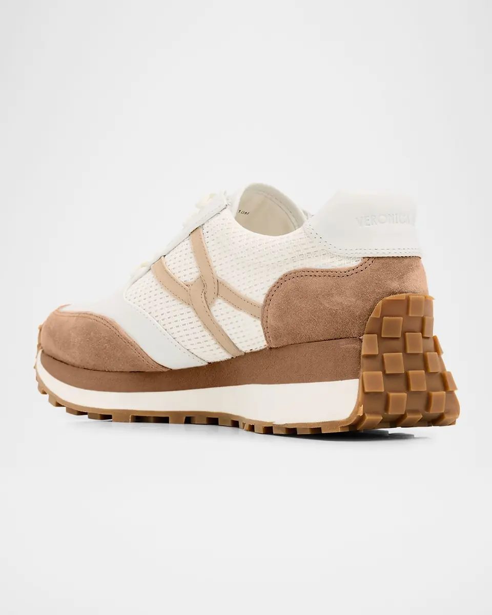 Veronica Beard Valentina Mixed Leather Retro Sneakers | Thumbnail 4 Veronica Beard Valentina Mixed Leather Retro Sneakers | Thumbnail 4