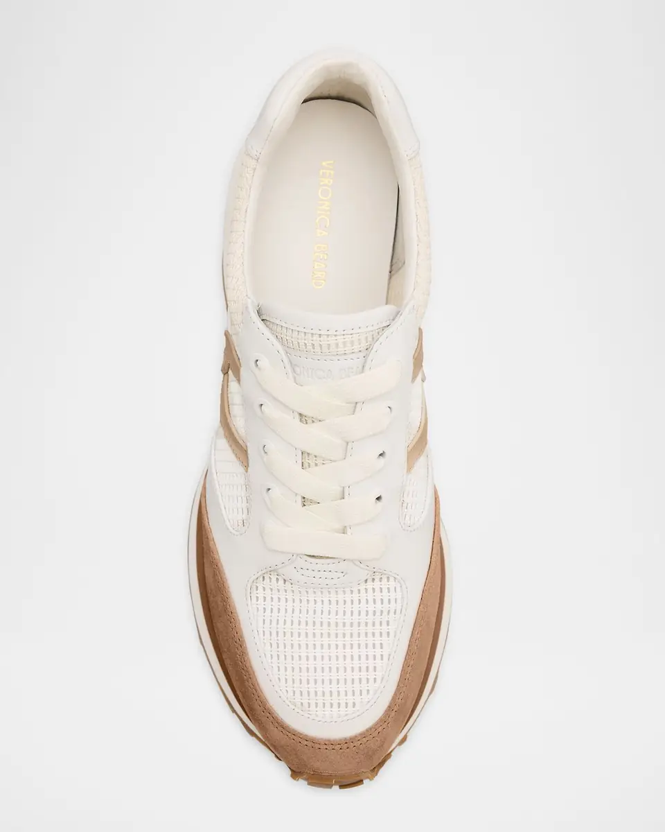 Veronica Beard Valentina Mixed Leather Retro Sneakers | Thumbnail 5 Veronica Beard Valentina Mixed Leather Retro Sneakers | Thumbnail 5
