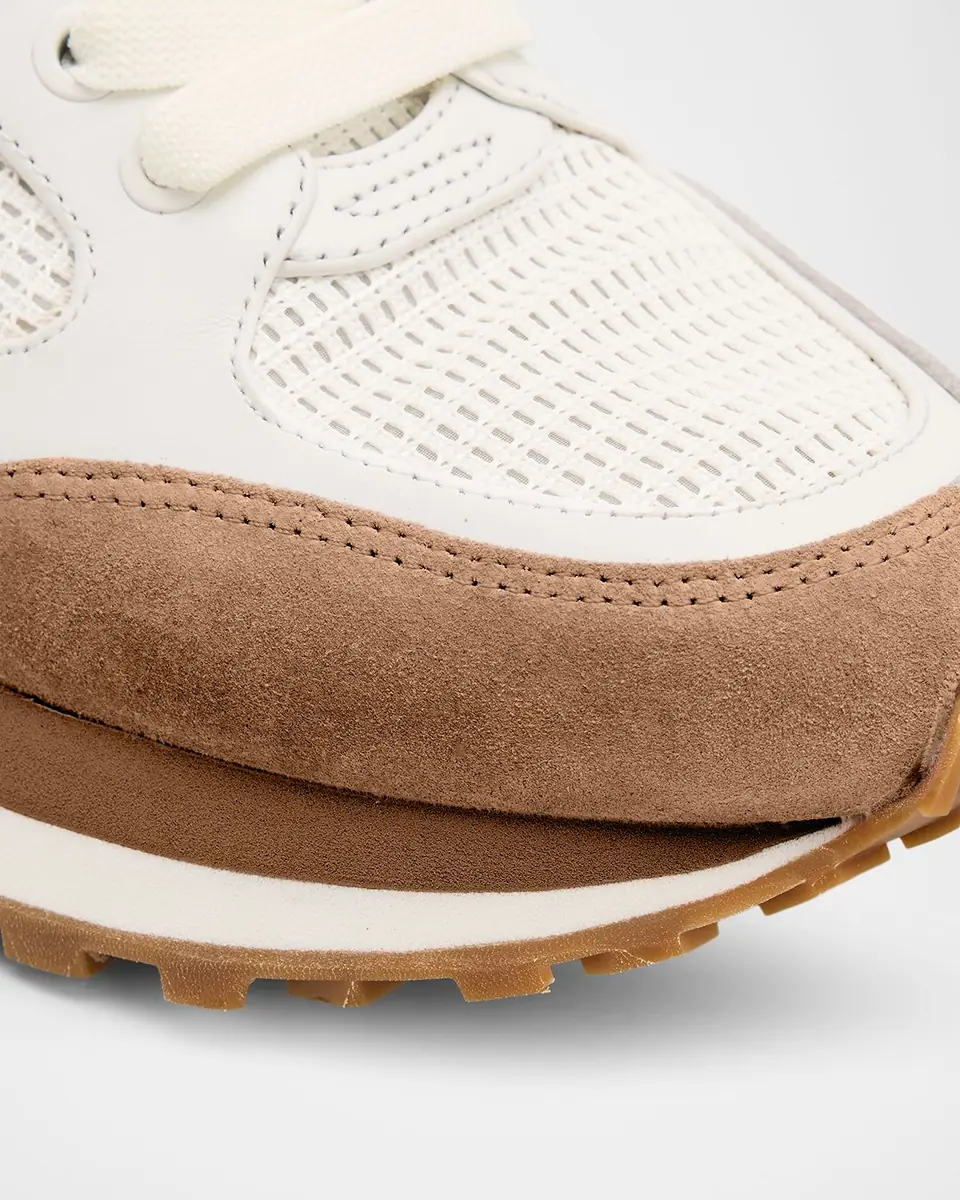 Veronica Beard Valentina Mixed Leather Retro Sneakers | Thumbnail 6 Veronica Beard Valentina Mixed Leather Retro Sneakers | Thumbnail 6