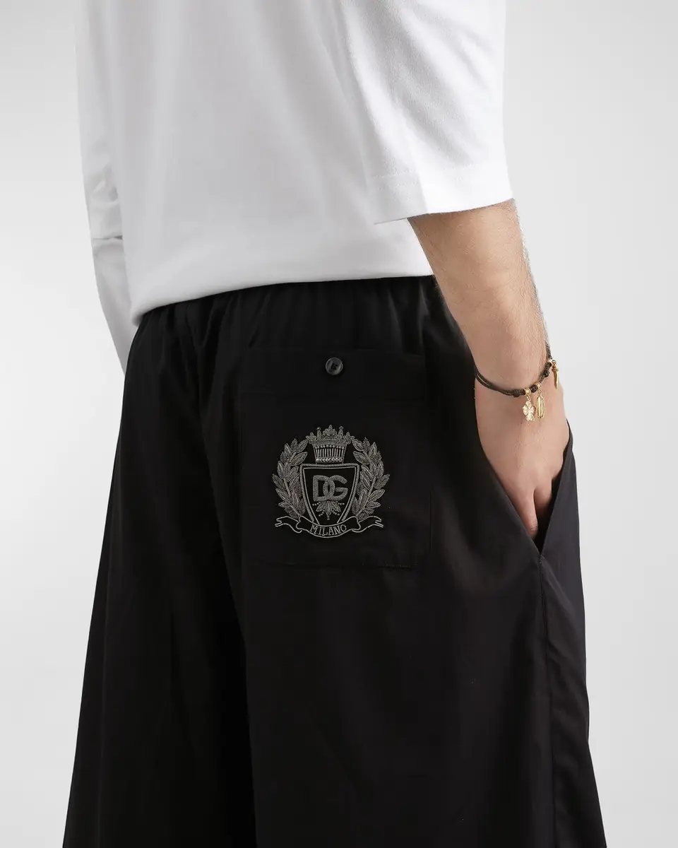 Dolce & Gabbana Men's Cotton Poplin Drawstring Bermuda Shorts | Thumbnail 5 Dolce & Gabbana Men's Cotton Poplin Drawstring Bermuda Shorts | Thumbnail 5