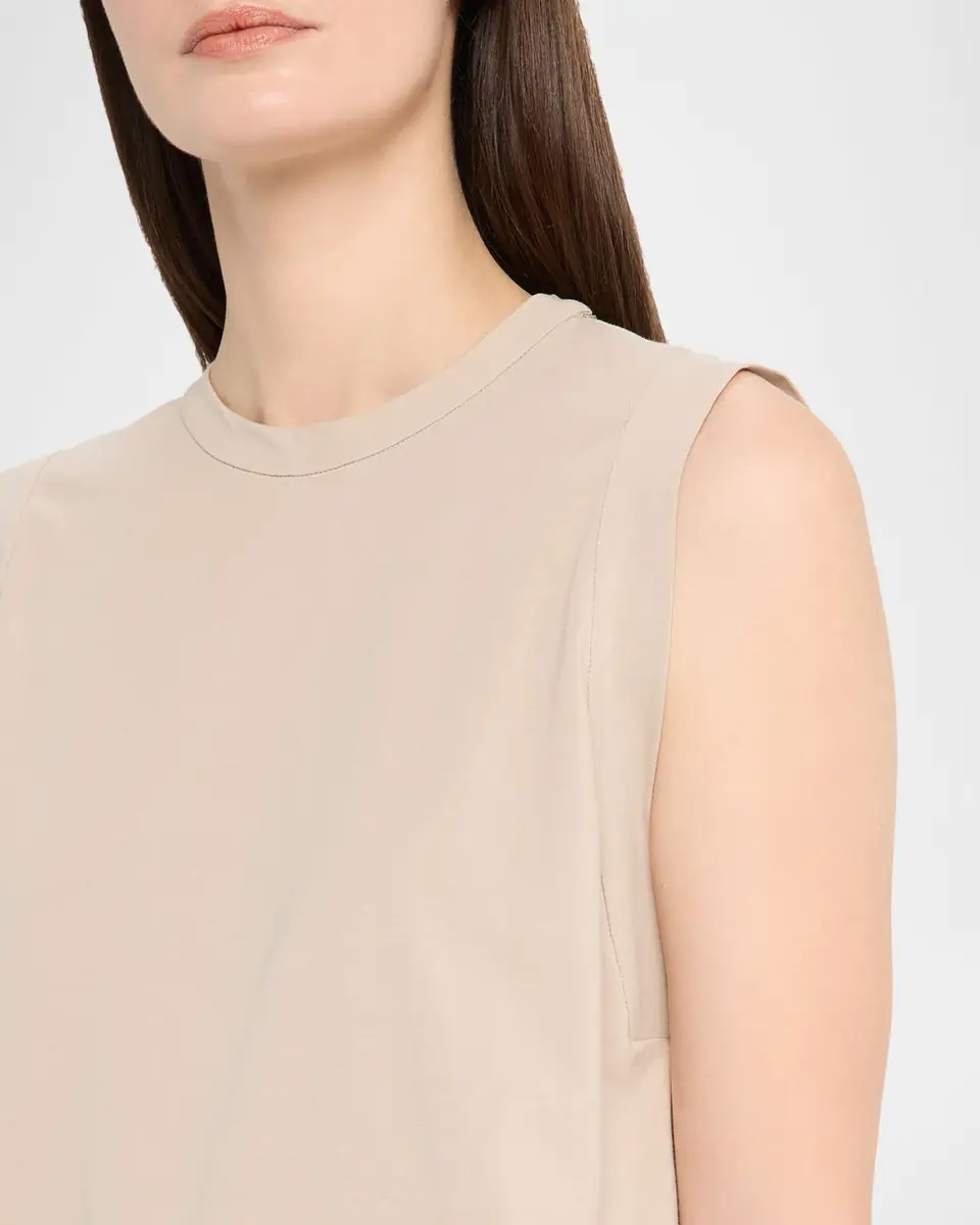 Brunello Cucinelli Cotton Stretch Loose Tank Top | Thumbnail 5 Brunello Cucinelli Cotton Stretch Loose Tank Top | Thumbnail 5