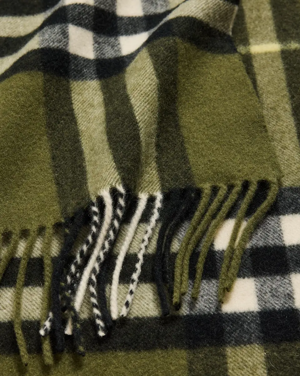 Burberry Men's Wide Check Cashmere Scarf | Thumbnail 4 Burberry Men's Wide Check Cashmere Scarf | Thumbnail 4