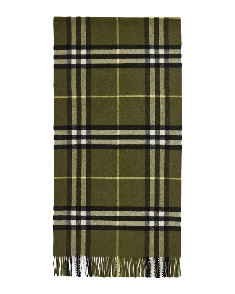 Burberry Men's Wide Check Cashmere Scarf | Image 1 Burberry Men's Wide Check Cashmere Scarf | Image 1