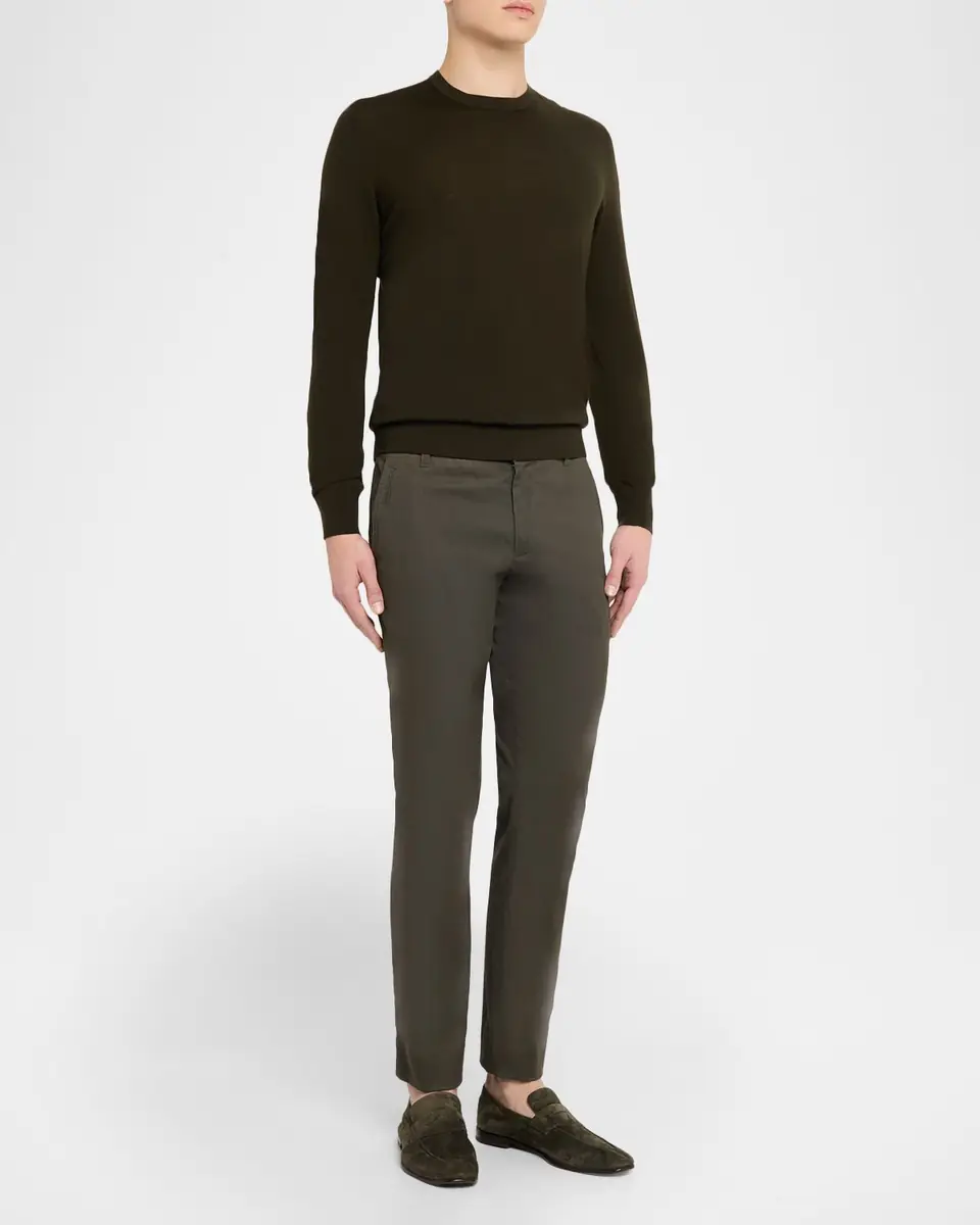 Sease Men's Virgin Wool Heathered Crewneck Sweater | Thumbnail 6 Sease Men's Virgin Wool Heathered Crewneck Sweater | Thumbnail 6