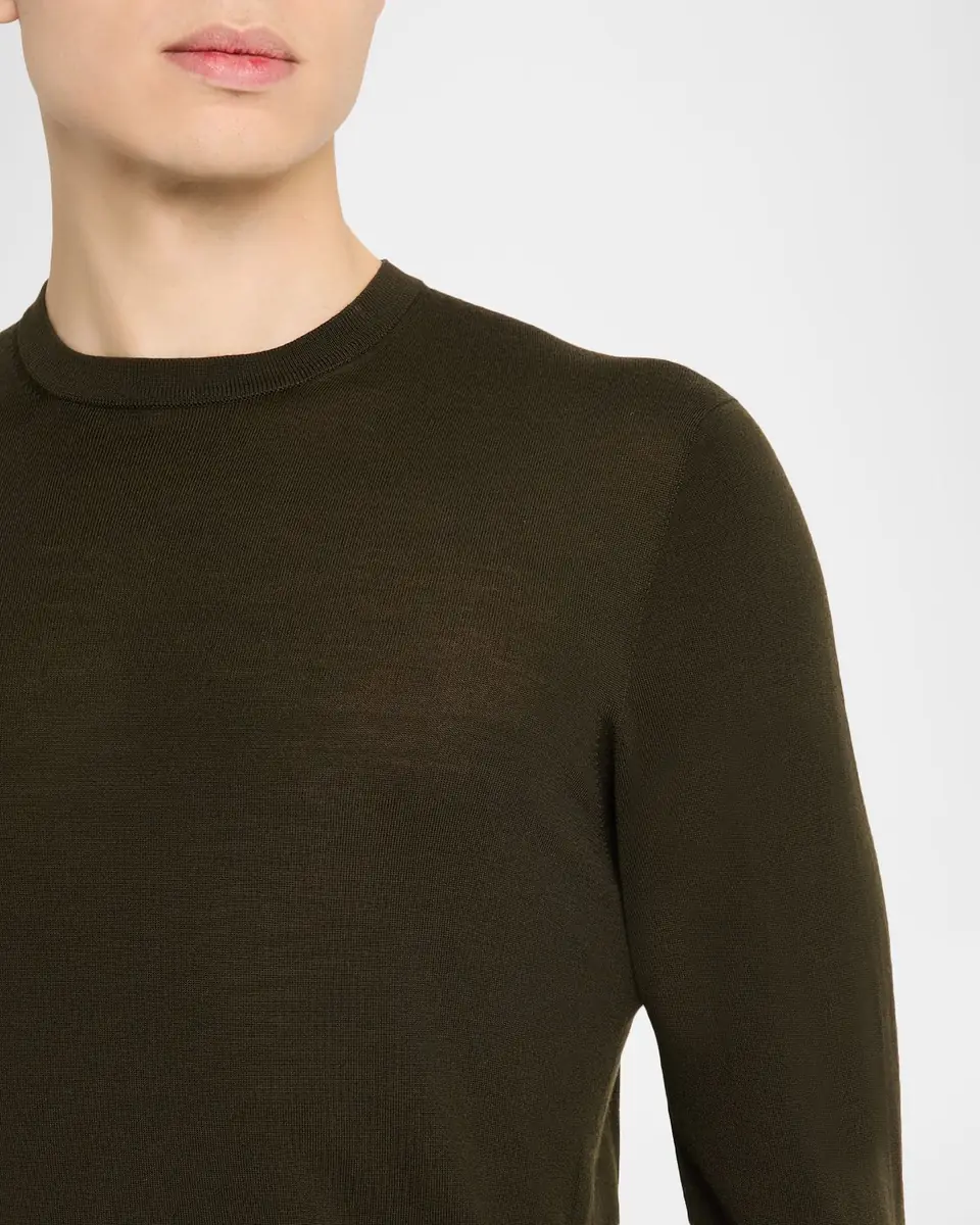 Sease Men's Virgin Wool Heathered Crewneck Sweater | Thumbnail 9 Sease Men's Virgin Wool Heathered Crewneck Sweater | Thumbnail 9
