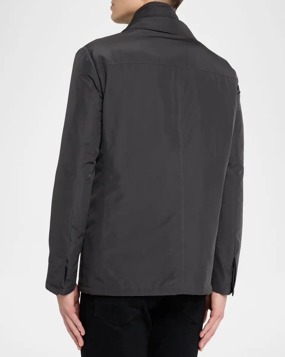 Corneliani Men's Technical Fabric Single-Breasted Blazer | Thumbnail 3 Corneliani Men's Technical Fabric Single-Breasted Blazer | Thumbnail 3