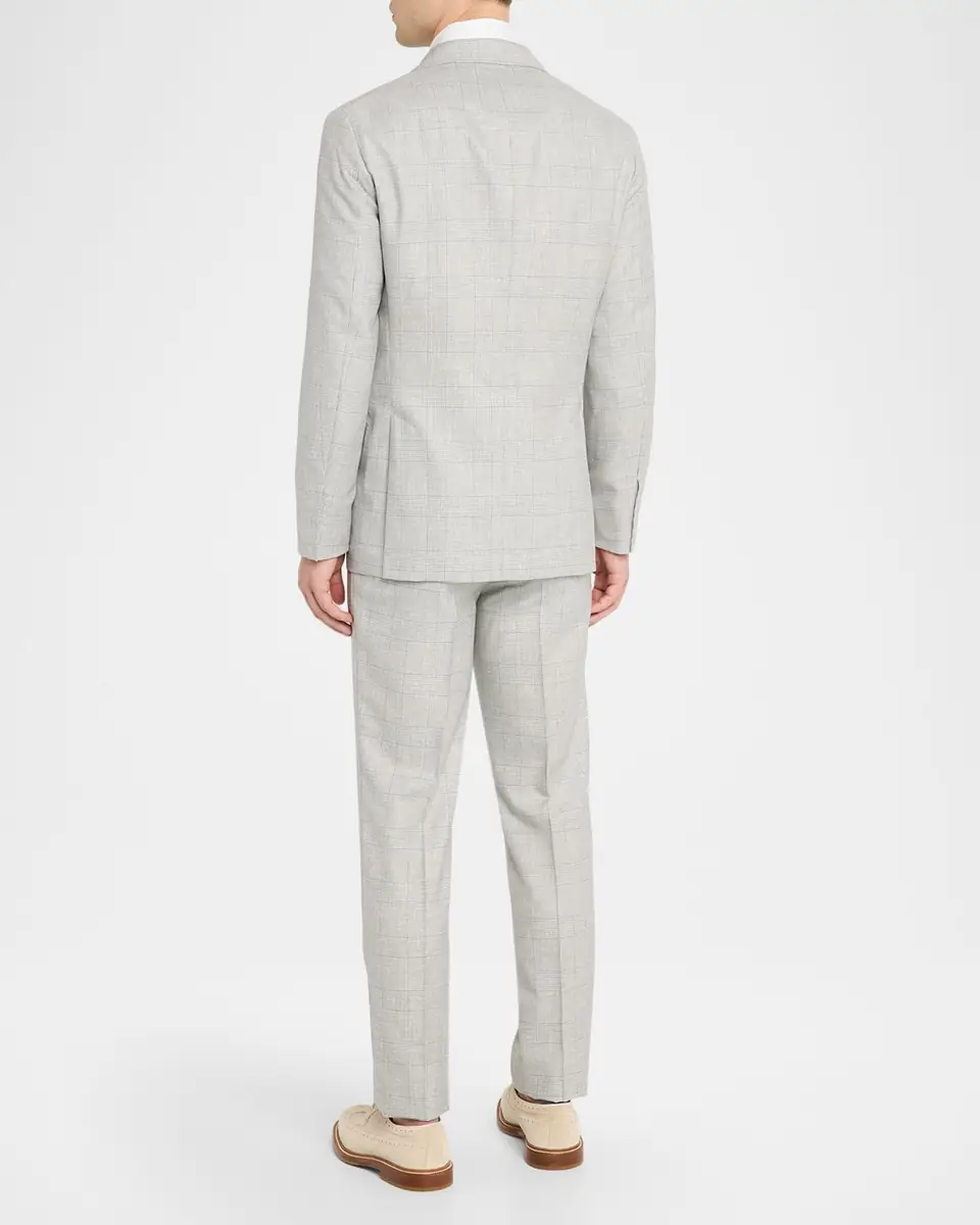 Brunello Cucinelli Men's Virgin Wool Glen Plaid Suit | Thumbnail 3 Brunello Cucinelli Men's Virgin Wool Glen Plaid Suit | Thumbnail 3
