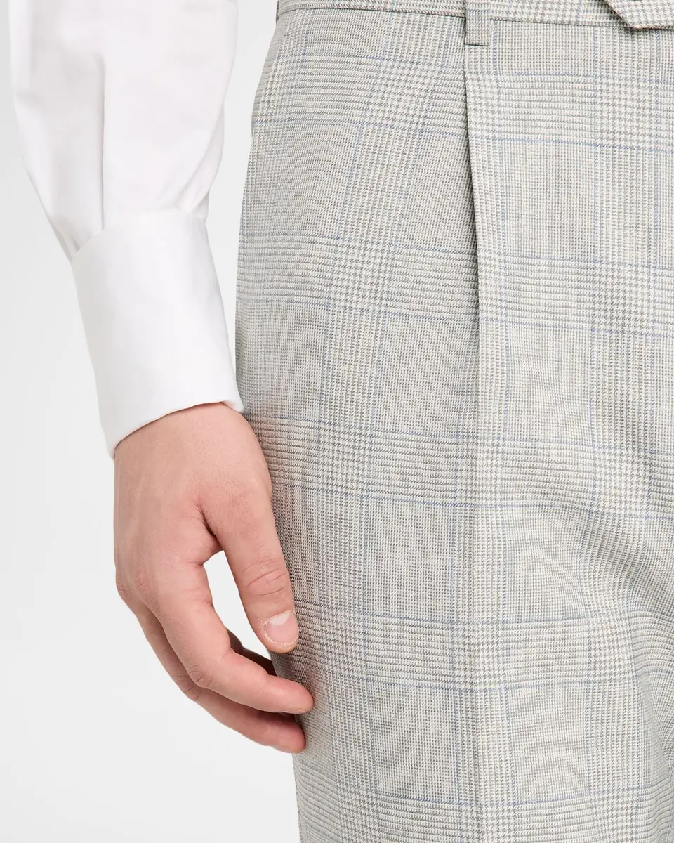 Brunello Cucinelli Men's Virgin Wool Glen Plaid Suit | Thumbnail 5 Brunello Cucinelli Men's Virgin Wool Glen Plaid Suit | Thumbnail 5