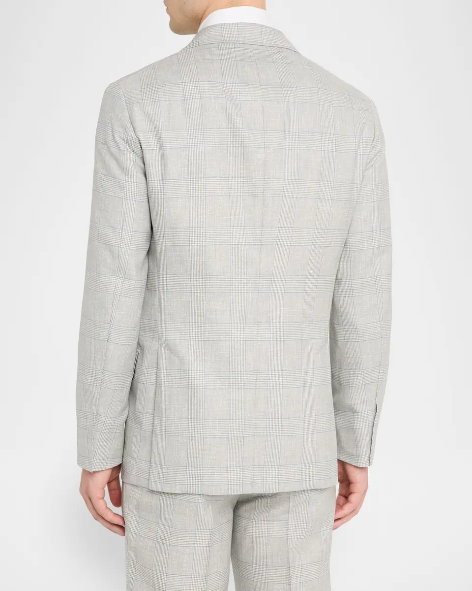 Brunello Cucinelli Men's Virgin Wool Glen Plaid Suit | Thumbnail 6 Brunello Cucinelli Men's Virgin Wool Glen Plaid Suit | Thumbnail 6