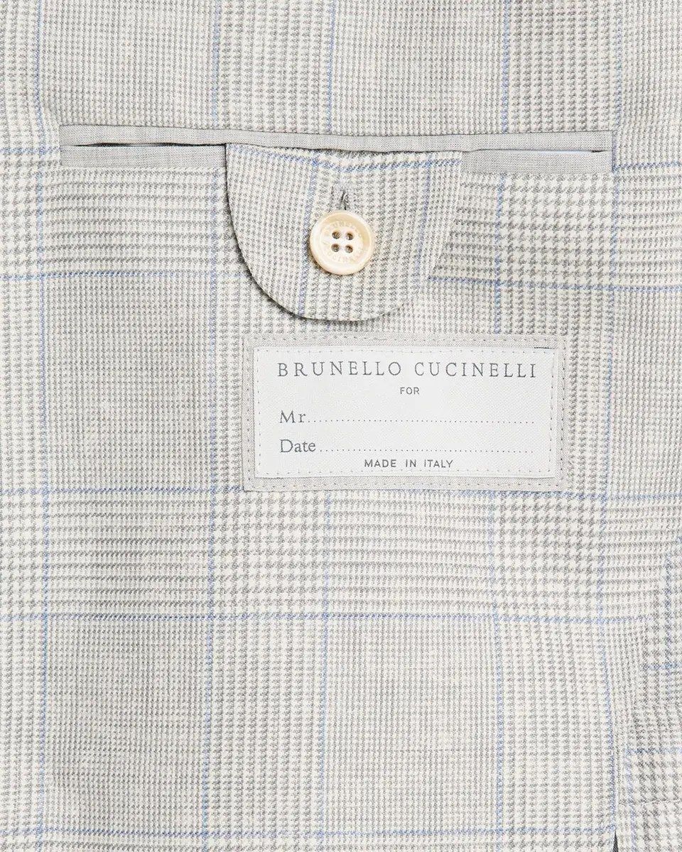 Brunello Cucinelli Men's Virgin Wool Glen Plaid Suit | Thumbnail 8 Brunello Cucinelli Men's Virgin Wool Glen Plaid Suit | Thumbnail 8