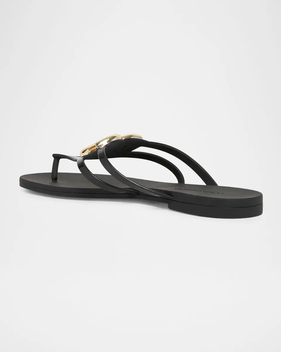 Dolce & Gabbana DG Jelly Flat Thong Sandals | Thumbnail 4 Dolce & Gabbana DG Jelly Flat Thong Sandals | Thumbnail 4