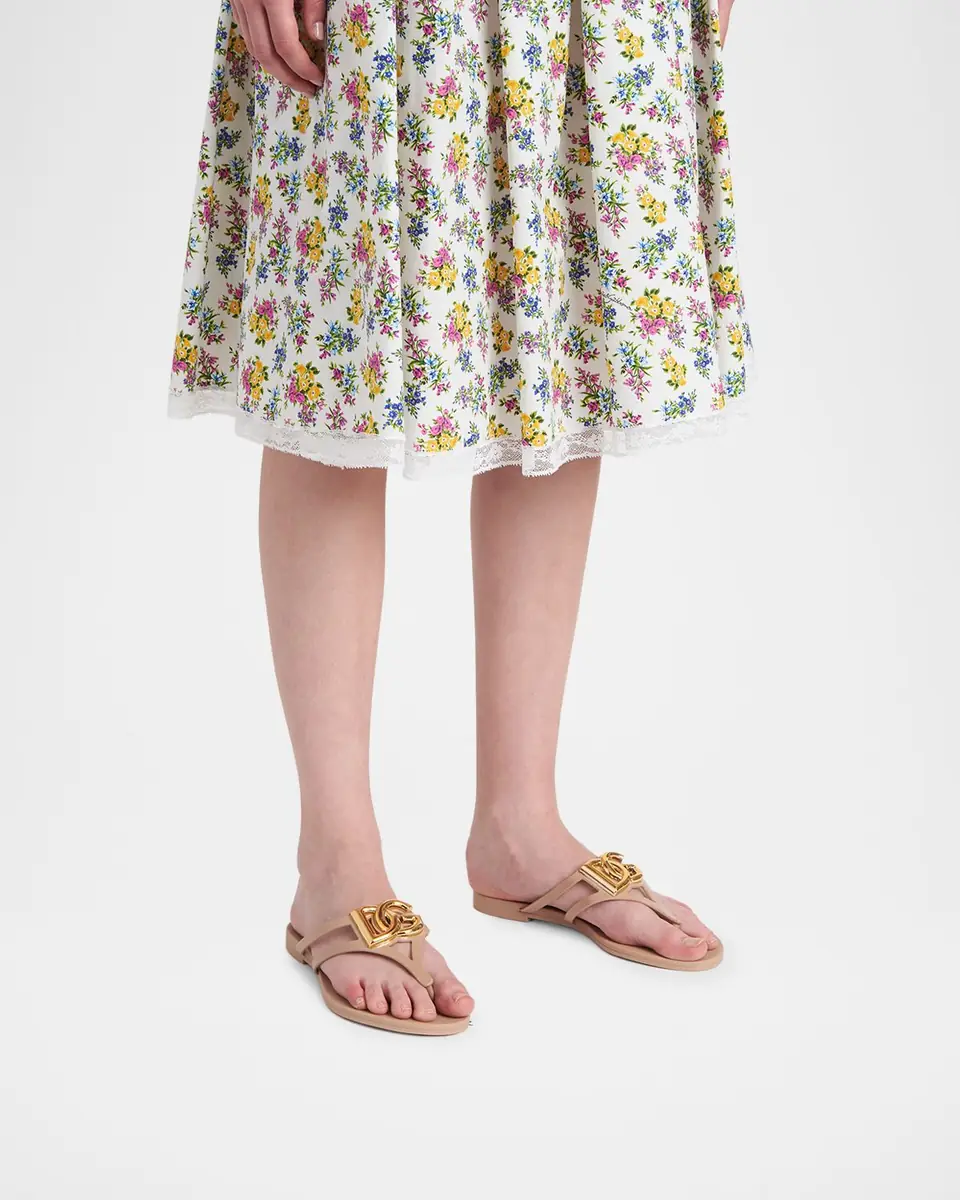 Dolce & Gabbana DG Jelly Flat Thong Sandals | Thumbnail 7 Dolce & Gabbana DG Jelly Flat Thong Sandals | Thumbnail 7