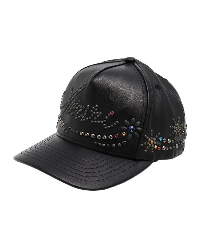 Amiri Men's Studded Leather Baseball Cap | Image 1 Amiri Men's Studded Leather Baseball Cap | Image 1