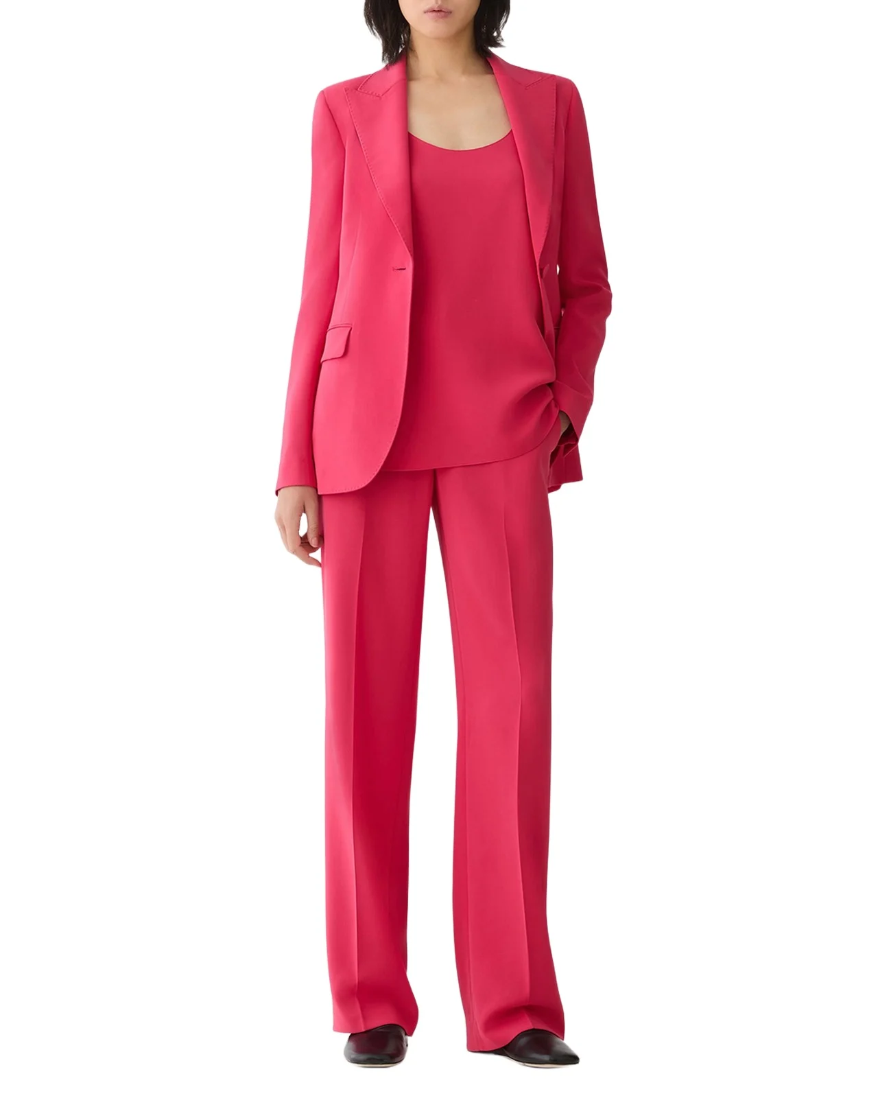 Single-Button Finesse Crepe Blazer Single-Button Finesse Crepe Blazer