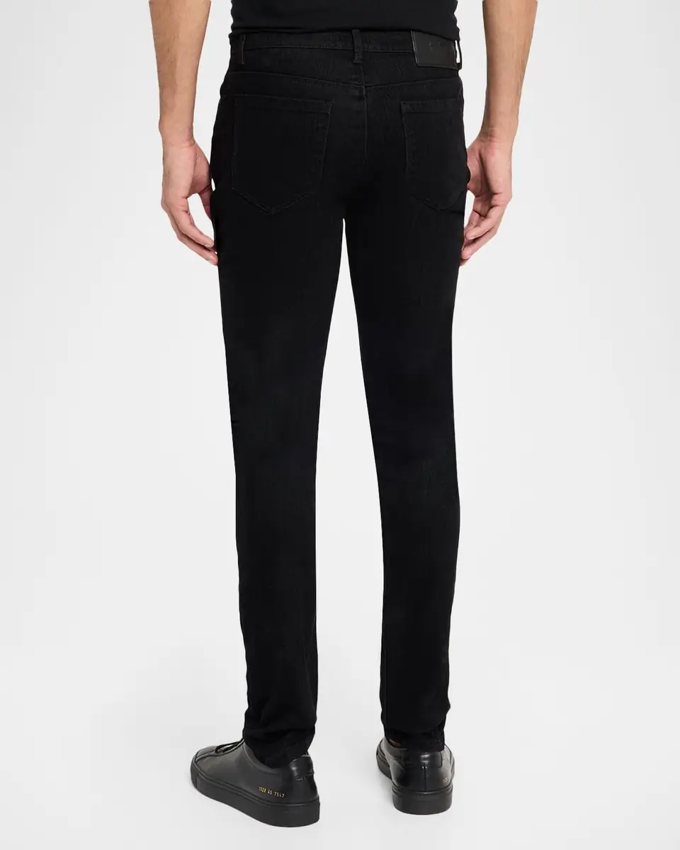 RTA Men's Bryant Black Denim Ripped Skinny Jeans | Thumbnail 3 RTA Men's Bryant Black Denim Ripped Skinny Jeans | Thumbnail 3