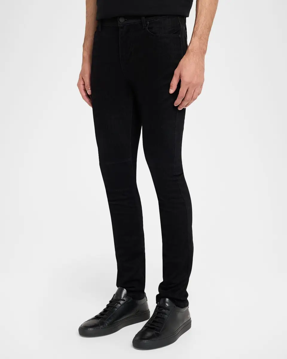 RTA Men's Bryant Black Denim Ripped Skinny Jeans | Thumbnail 4 RTA Men's Bryant Black Denim Ripped Skinny Jeans | Thumbnail 4