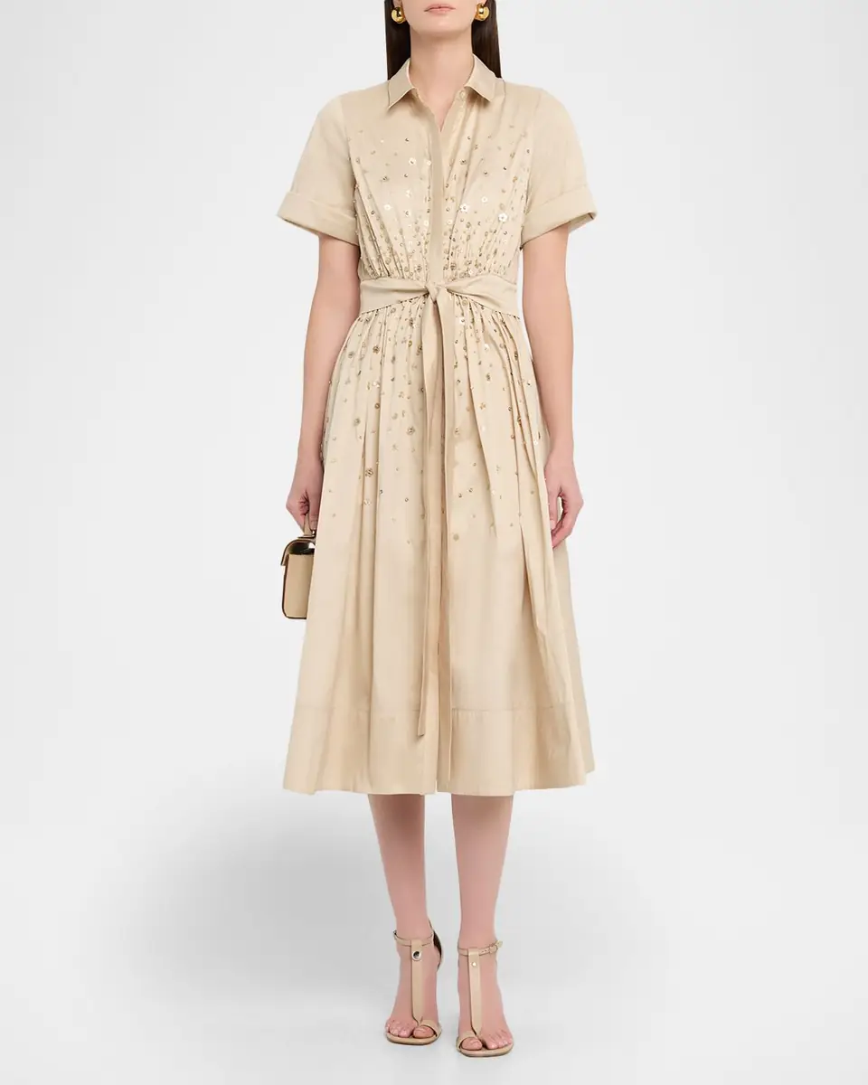 Ungaro Kace Sequin-Embellished Midi Shirtdress | Thumbnail 2 Ungaro Kace Sequin-Embellished Midi Shirtdress | Thumbnail 2