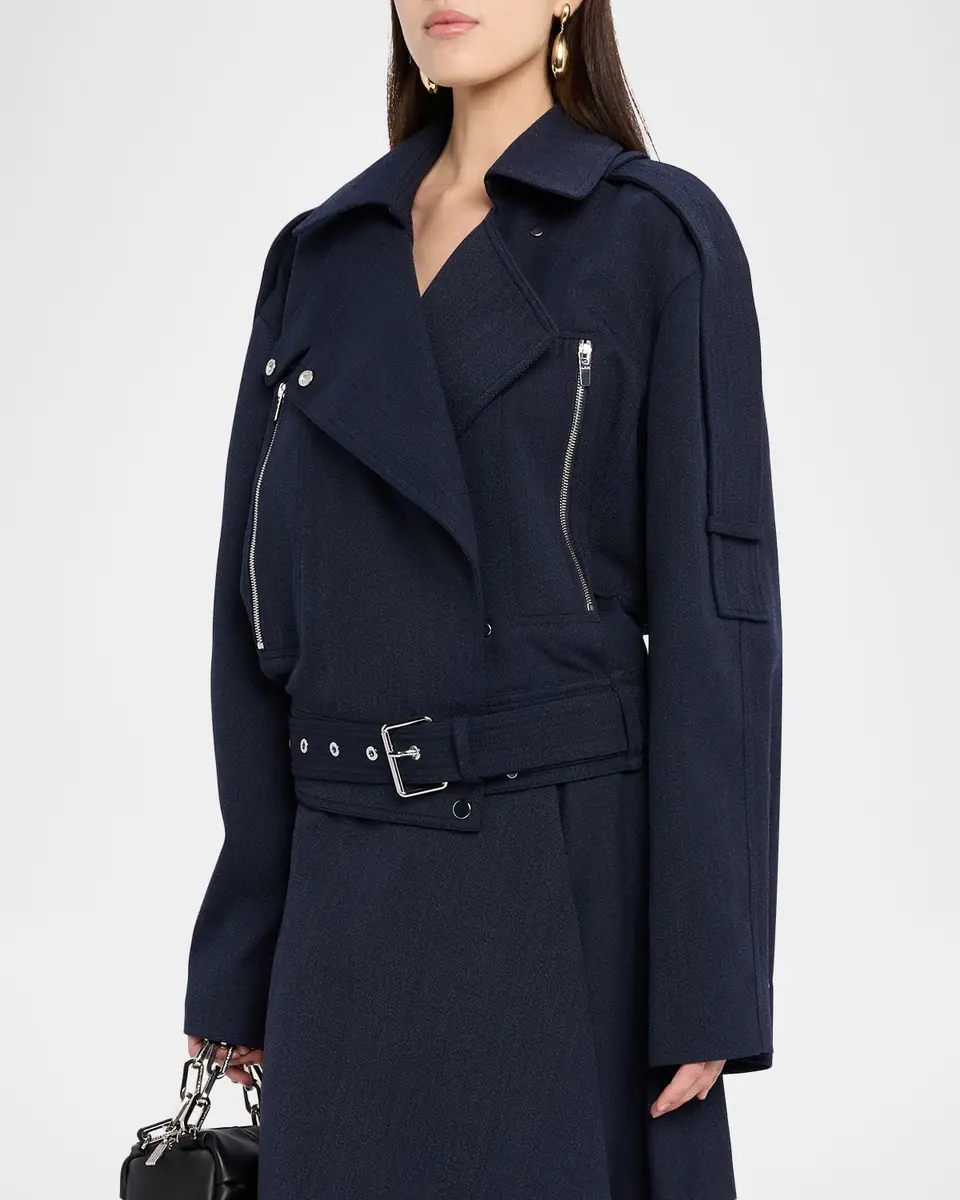 A.L.C. Marvin Wool-Blend Moto Jacket | Thumbnail 4