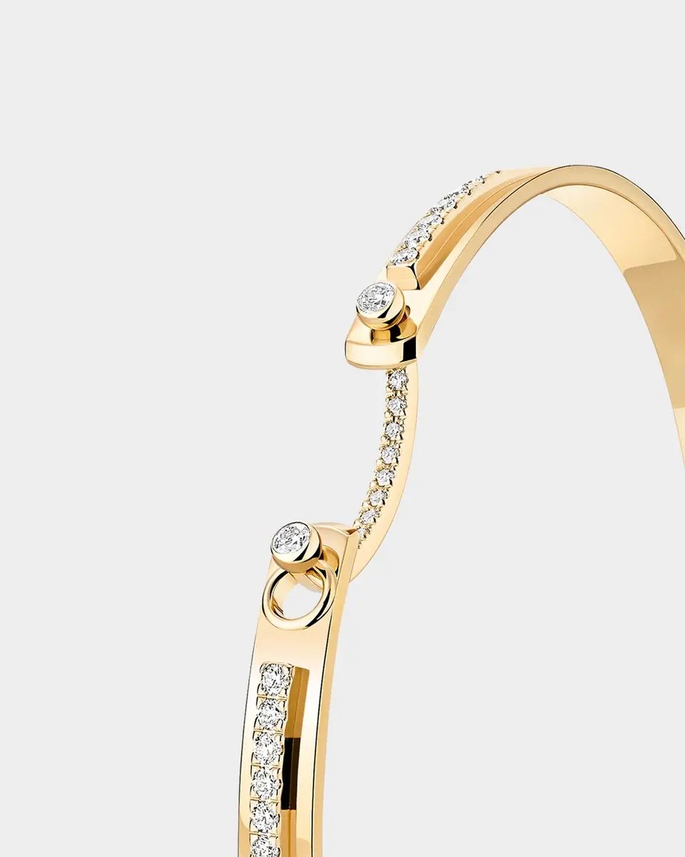 Nouvel Heritage 18K Tuxedo Mood Bangle | Thumbnail 4