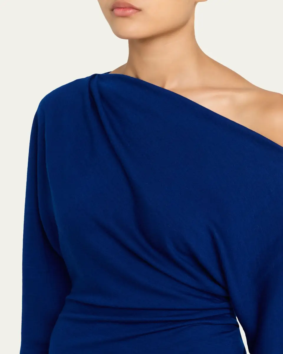 A.L.C. Sonny Asymmetric Knit Midi Dress | Thumbnail 5