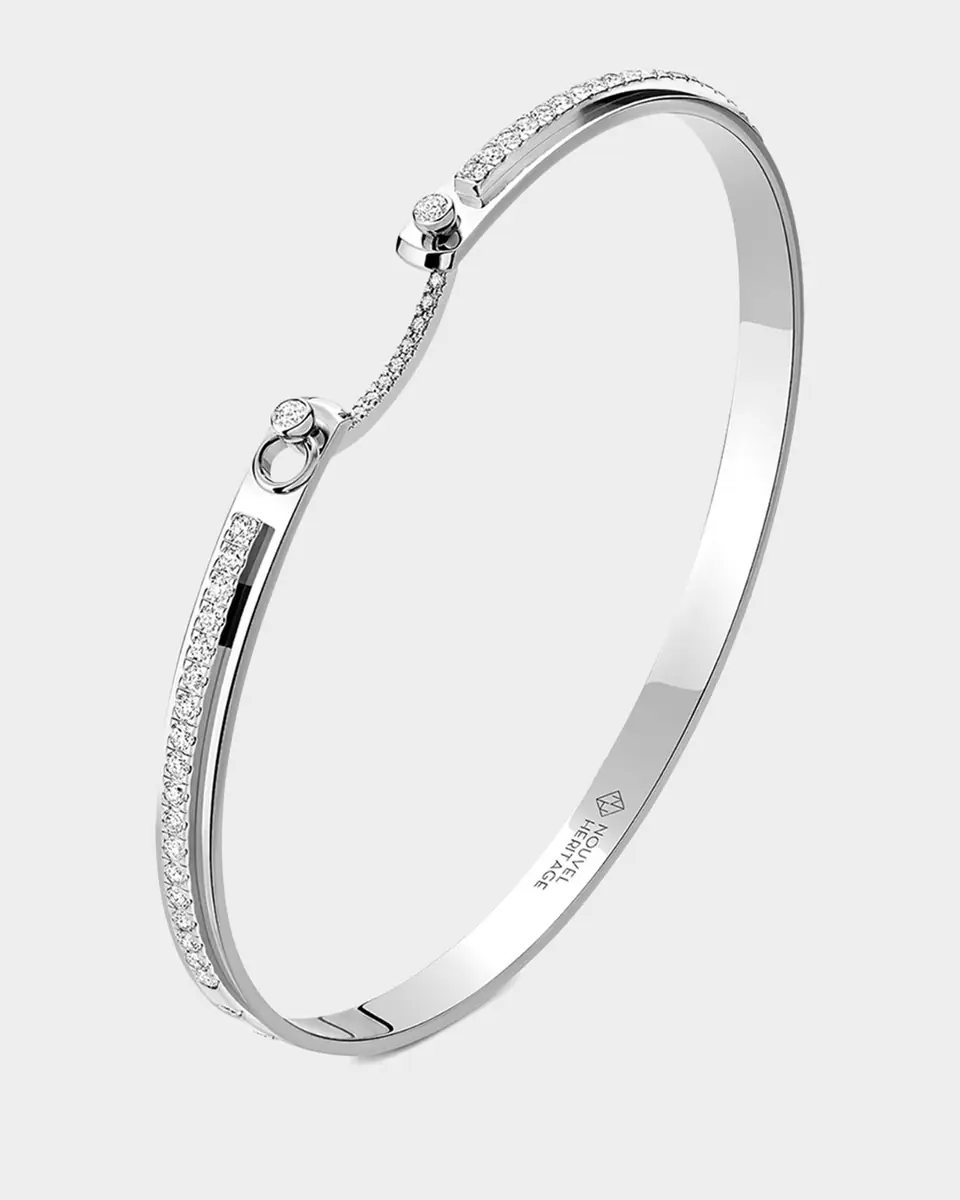 Nouvel Heritage 18K Tuxedo Mood Bangle | Thumbnail 3