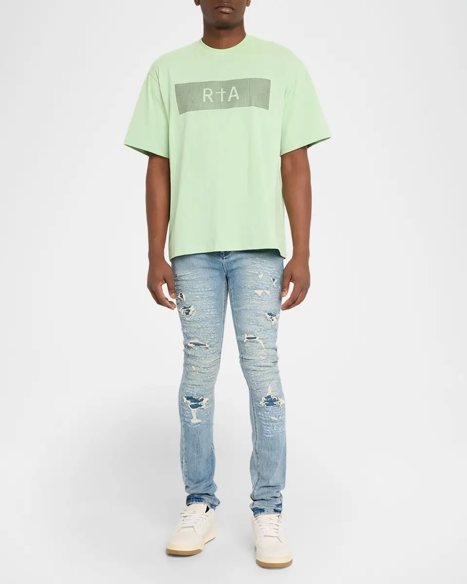 RTA Men's Bryant Ripped Skinny Jeans | Thumbnail 2