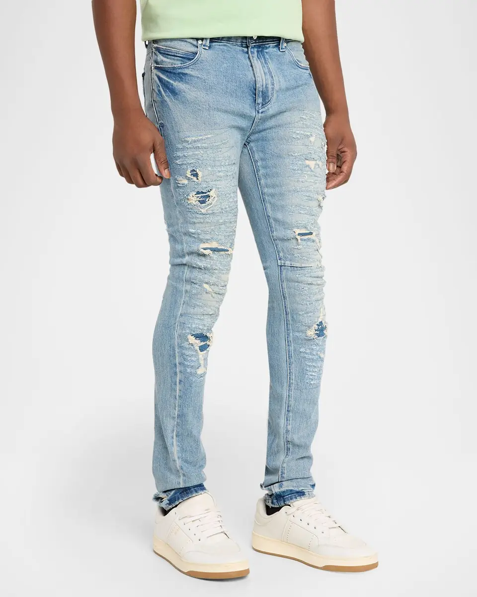RTA Men's Bryant Ripped Skinny Jeans | Thumbnail 4